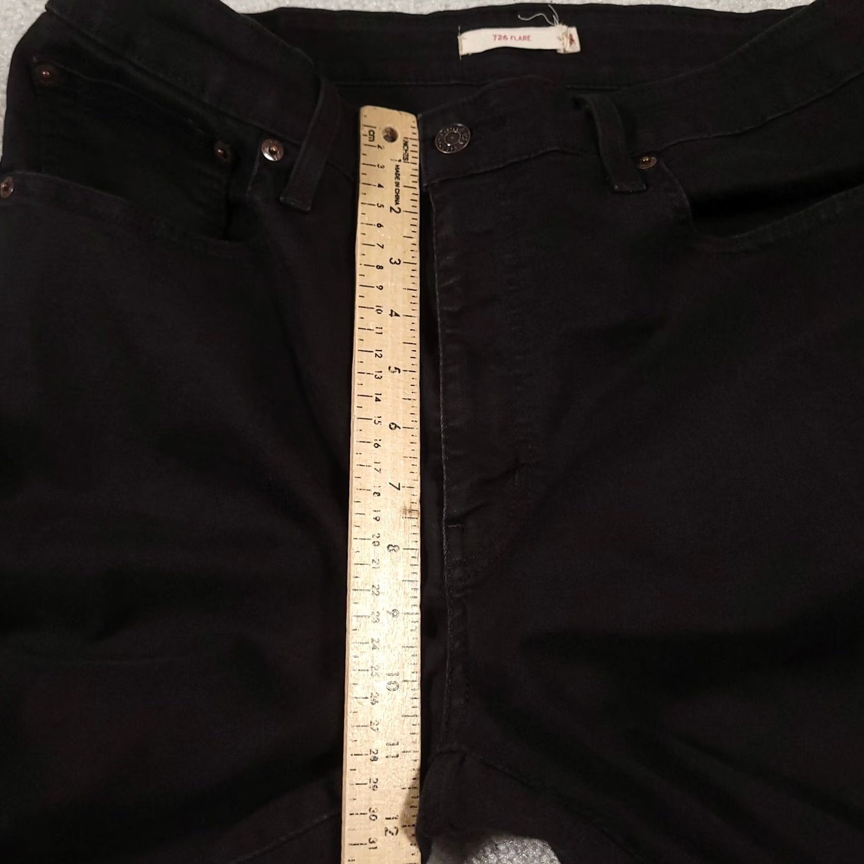 Levi's Levi's Jeans Womens 33 Black Denim Flare Y2K Size 24" / US 00 / IT 34 - 6 Thumbnail