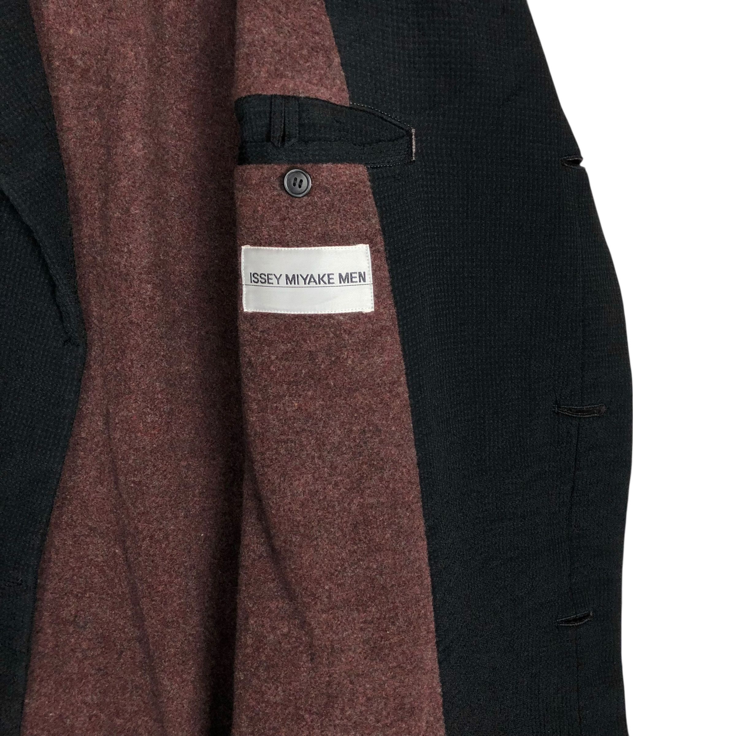Issey Miyake Vintage Issey Miyake Men A/W 1995 Double Breasted Overcoat Size US L / EU 52-54 / 3 - 15 Thumbnail