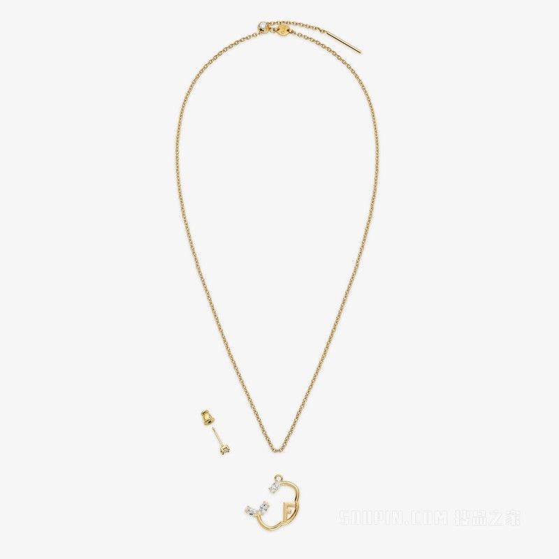 Fendi o1loc1c0824 Size: OS / Astrology Necklace in Golden Size ONE SIZE - 2 Thumbnail