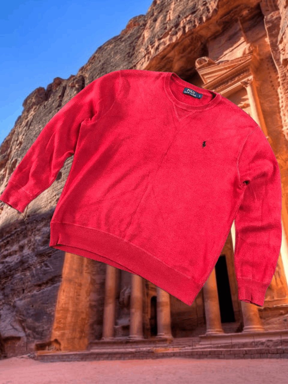 Polo Ralph Lauren Sweaters red Vintage Y2K Polo Ralph Lauren streetwear Size US L / EU 52-54 / 3 - 1 Thumbnail