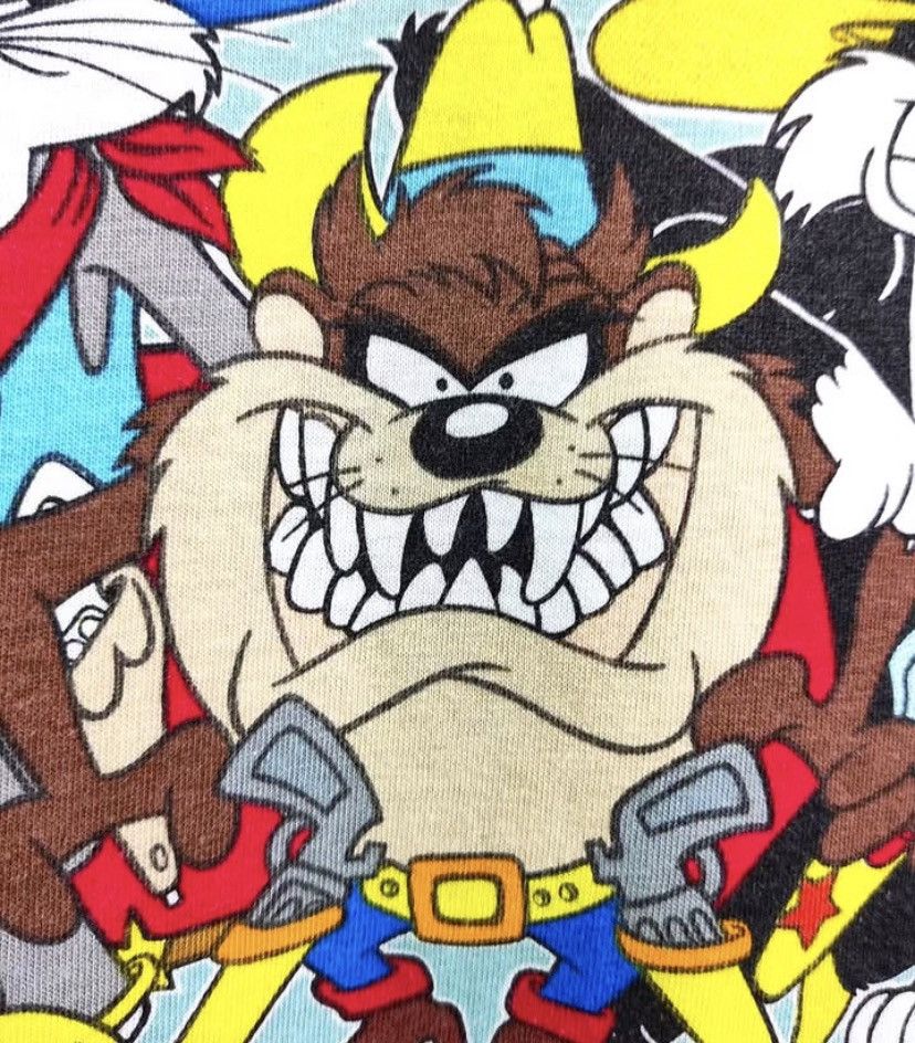 Vintage × Warner Bros TShirt Looney Tunes Warner Bros 1995 Vintage Wild West Vtg Size US XL / EU 56 / 4 - 4 Thumbnail