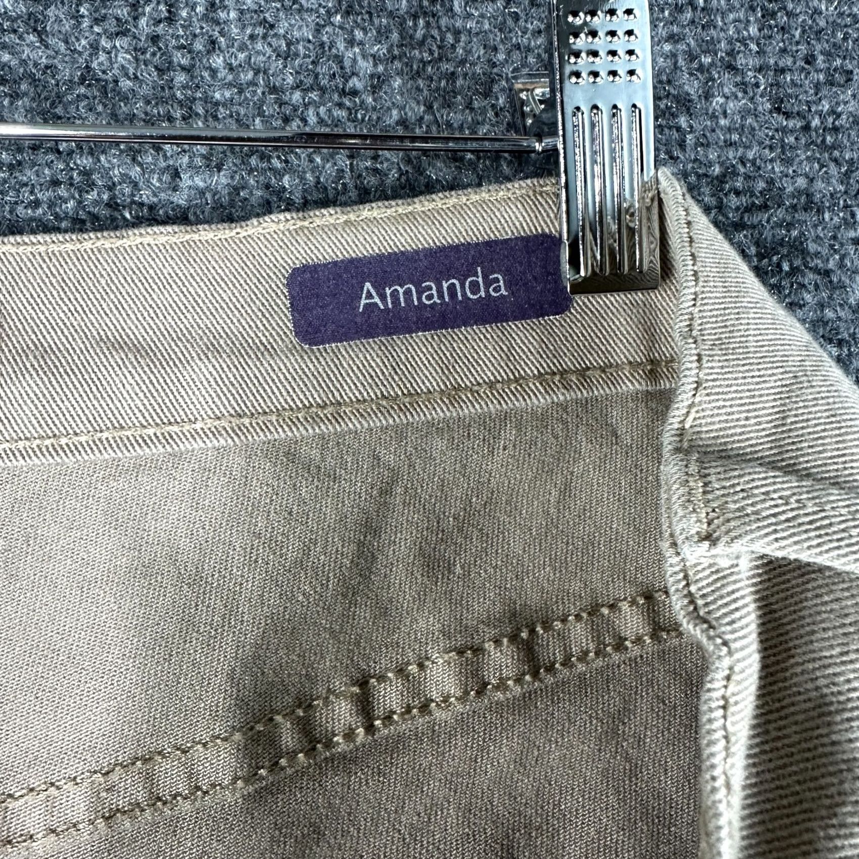 Gloria Vanderbilt Gloria Vanderbilt Jeans Womens 22W Amanda Tan Cotton Stretch Size 40" / US 18 - 6 Thumbnail
