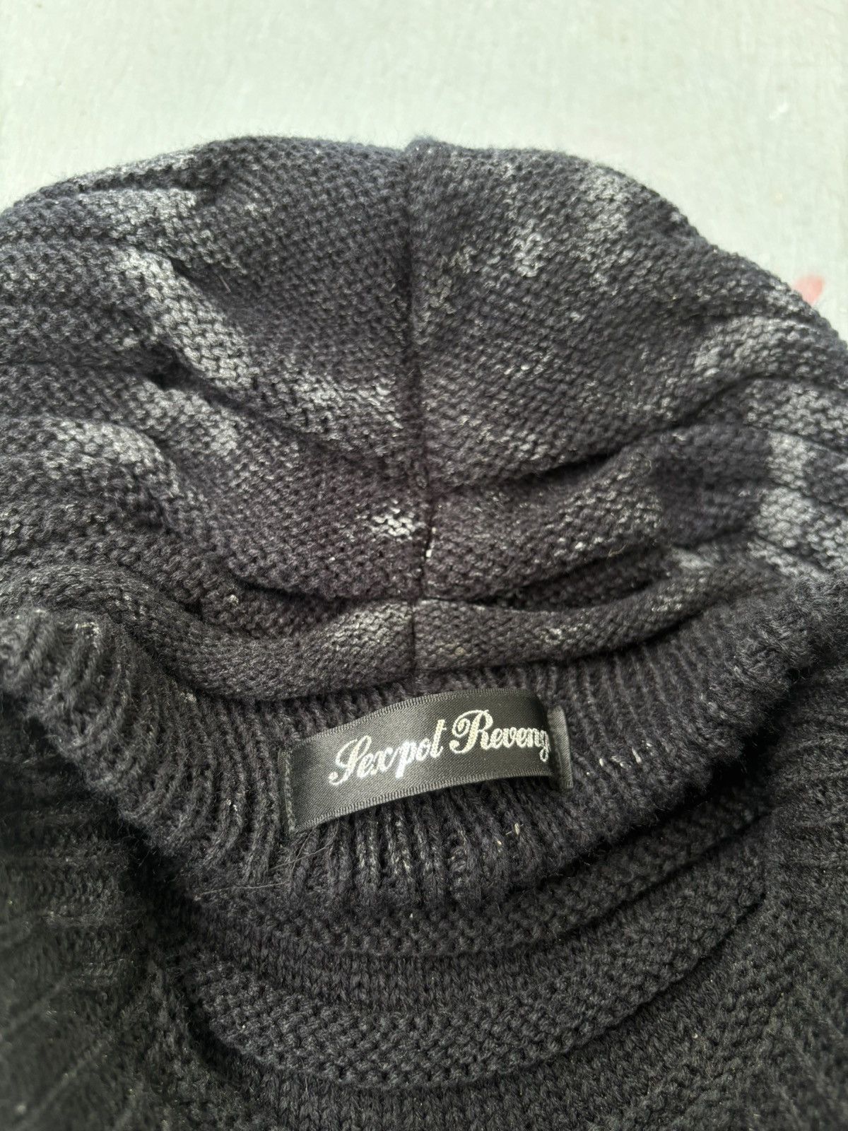 Sex Pot ReVeNGe Sex Pot Revenge Knitted Chained Vkei Punk Grunge Beanie Cap Size ONE SIZE - 4 Thumbnail