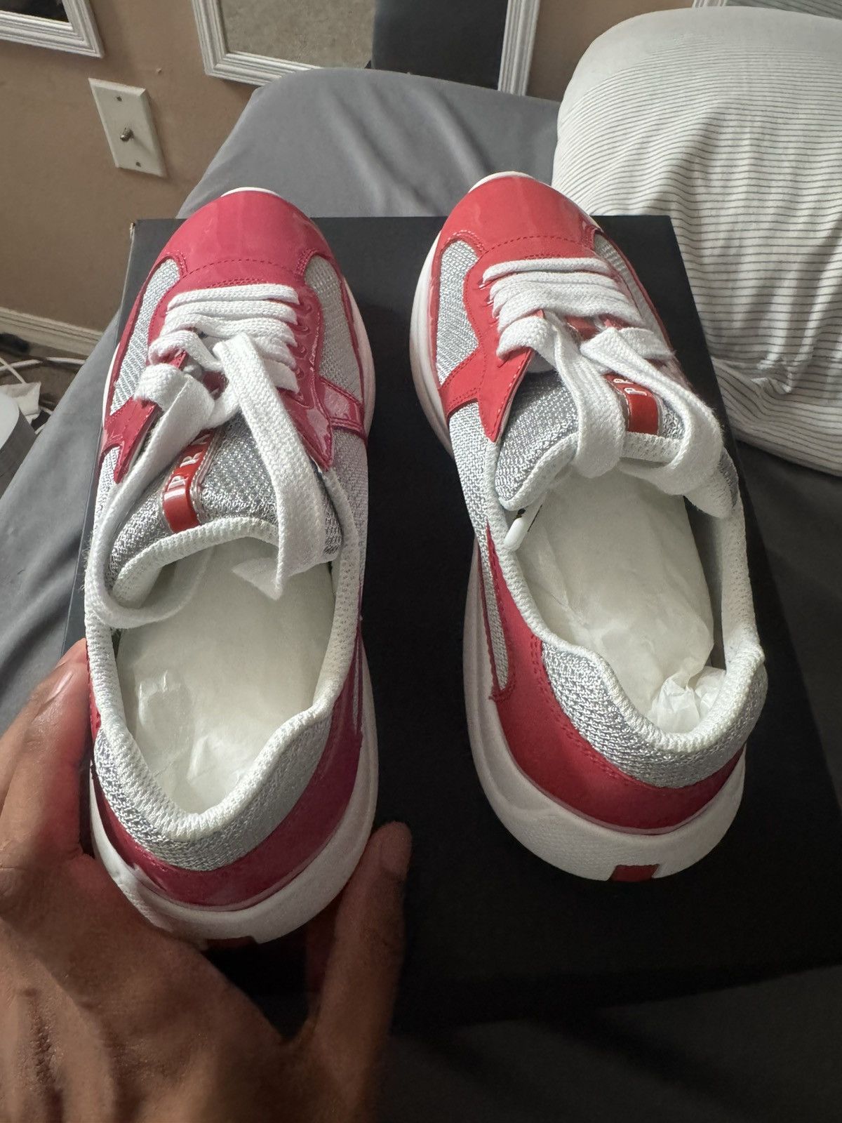 Prada Prada soft rubber cup sneakers Size 39 Size US 8.5 / IT 38.5 - 3 Thumbnail