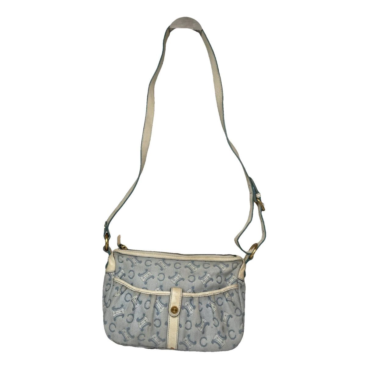 Celine SAC 16 BESACE White Cotton Handbag Size ONE SIZE - 1 Thumbnail