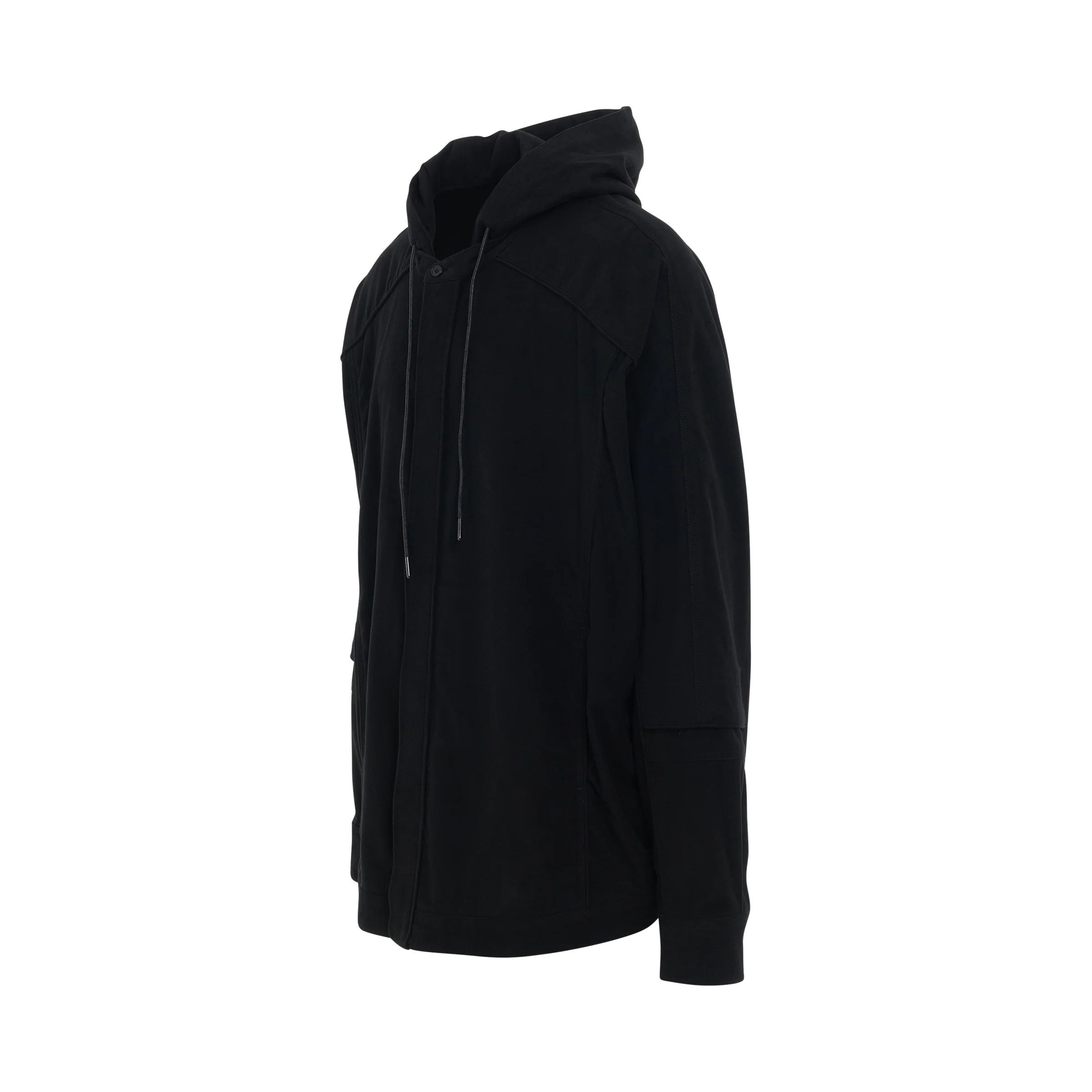 Juun.J o1mris0824 Flannel Hoodie in Black Size US M / EU 48-50 / 2 - 2 Thumbnail