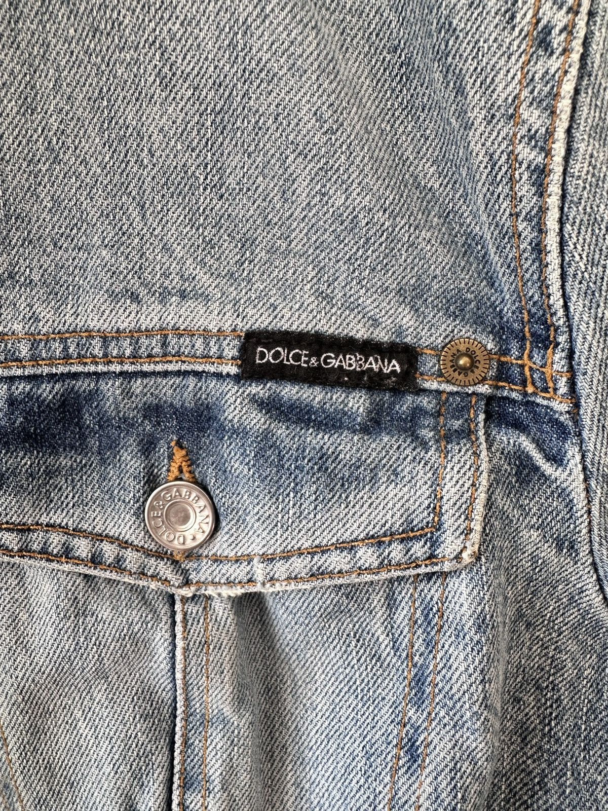 Dolce & Gabbana Dolce & Gabbana Archival Denim Jacket Y2K Blue Jean Jacket Size S / US 4 / IT 40 - 9 Thumbnail