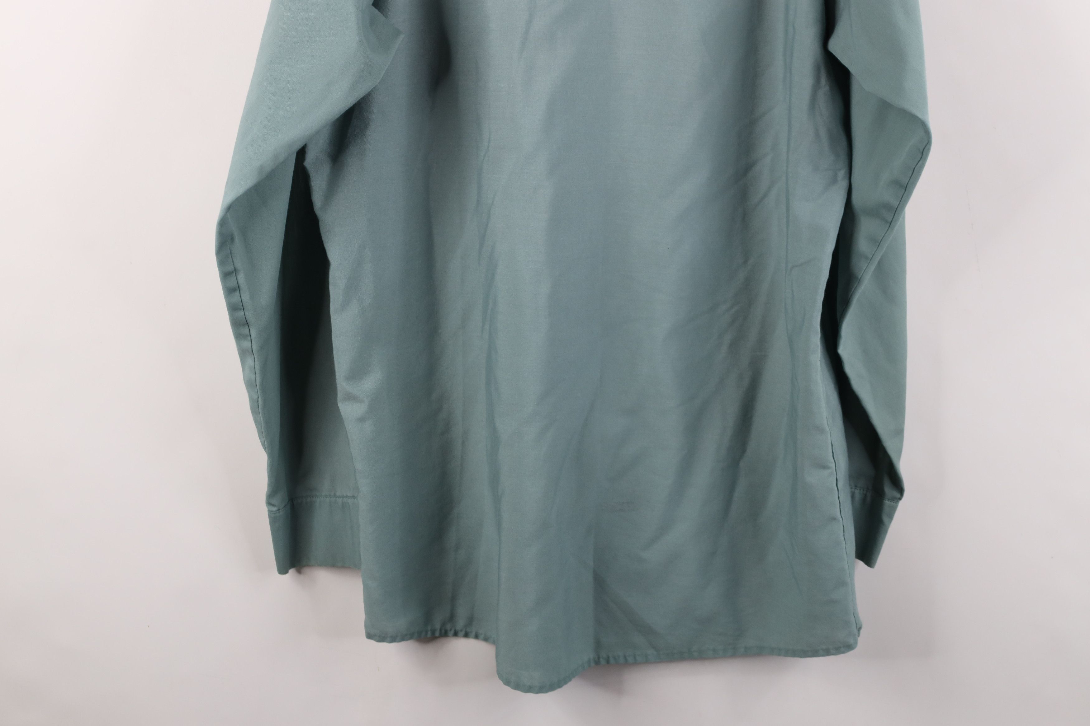 Vintage Vintage 70s Streetwear Mechanic Button Shirt Teal USA Size US M / EU 48-50 / 2 - 15 Thumbnail