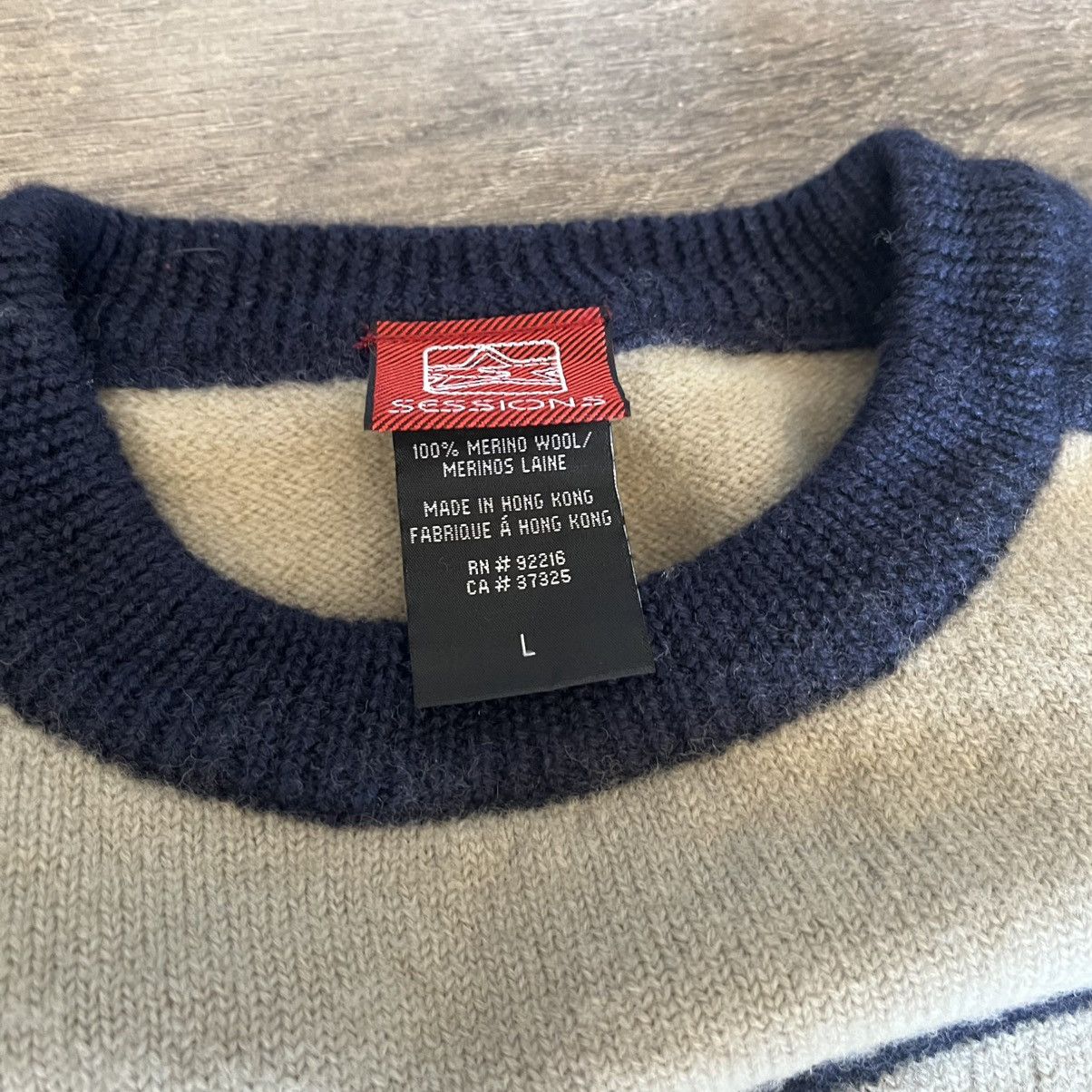 Sessions Vintage 2000s Sessions Point Zero Skater Stripe Wool Sweater Size US S / EU 44-46 / 1 - 6 Thumbnail