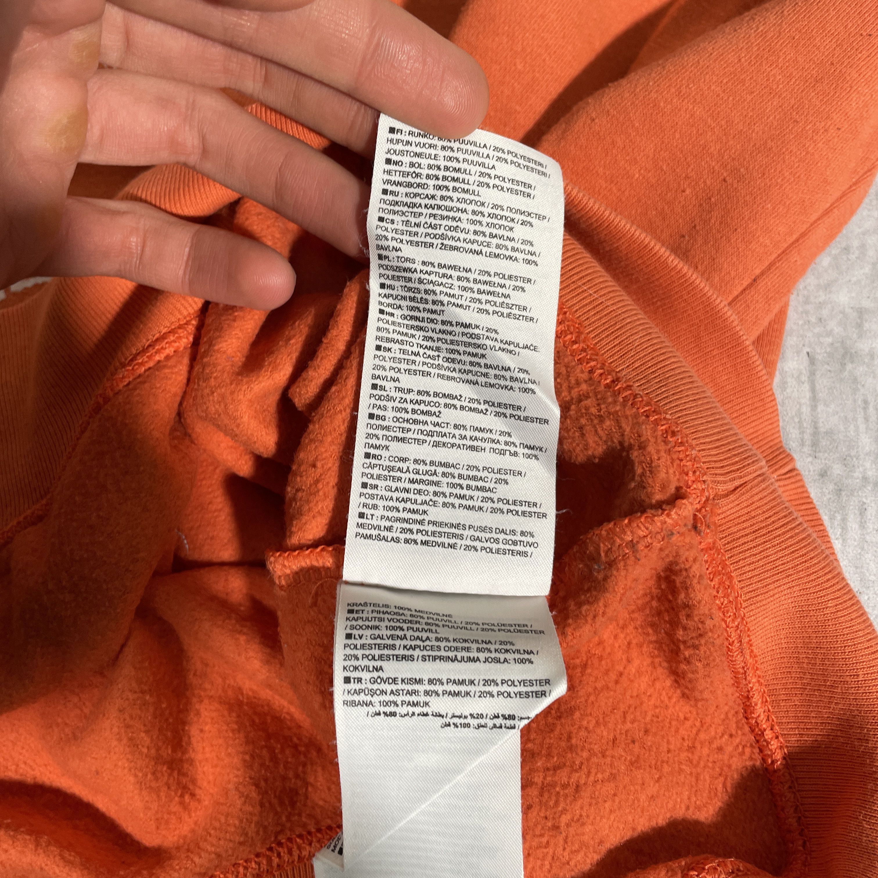 Nike Custom Nike orange Hoodie Tiger Black art grunge opium y2k Size US L / EU 52-54 / 3 - 11 Thumbnail