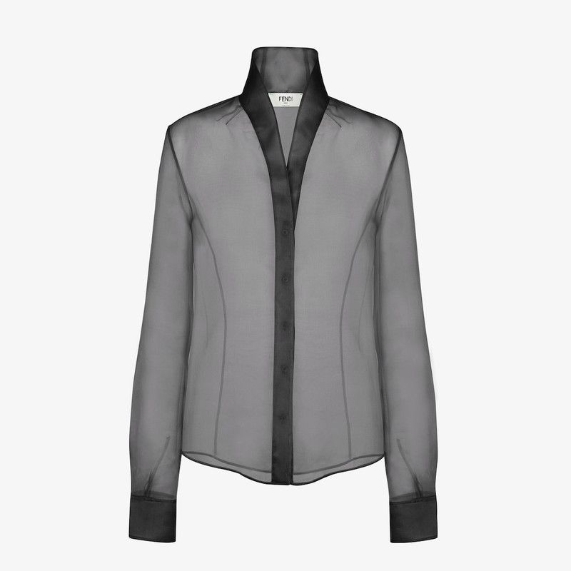 Fendi o1s1wg111225 Shirt in Black Size L / US 10 / IT 46 - 1 Thumbnail
