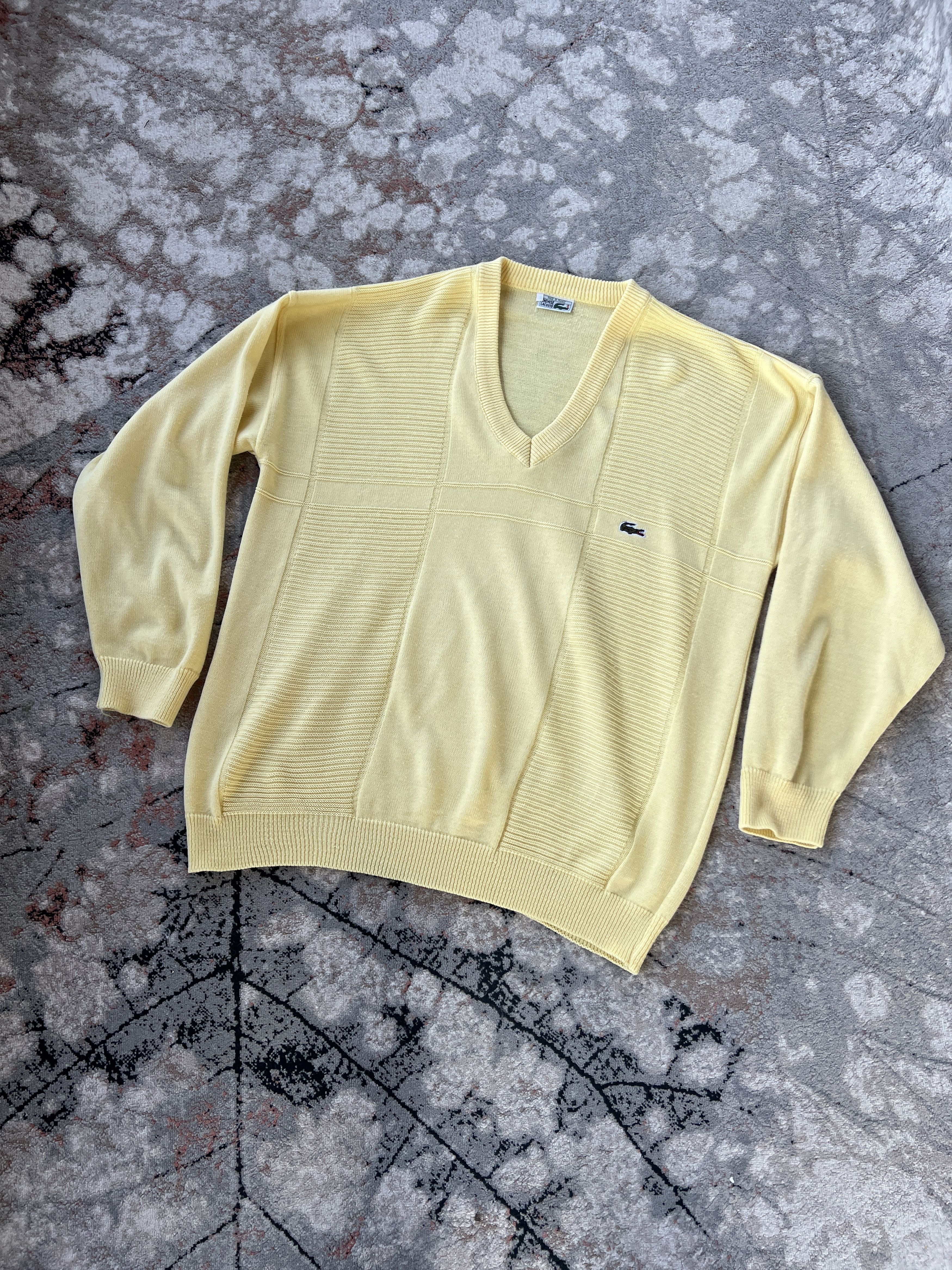 Lacoste Vintage Lacoste Cotton Sweater Size US XXL / EU 58 / 5 - 1 Thumbnail