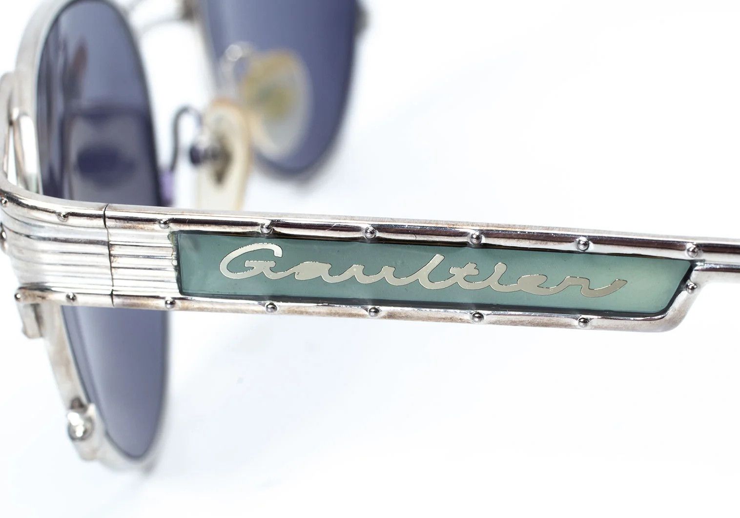 Jean Paul Gaultier Side Window Frame Sunglasses in Silver 50-18-140 Size ONE SIZE - 6 Thumbnail