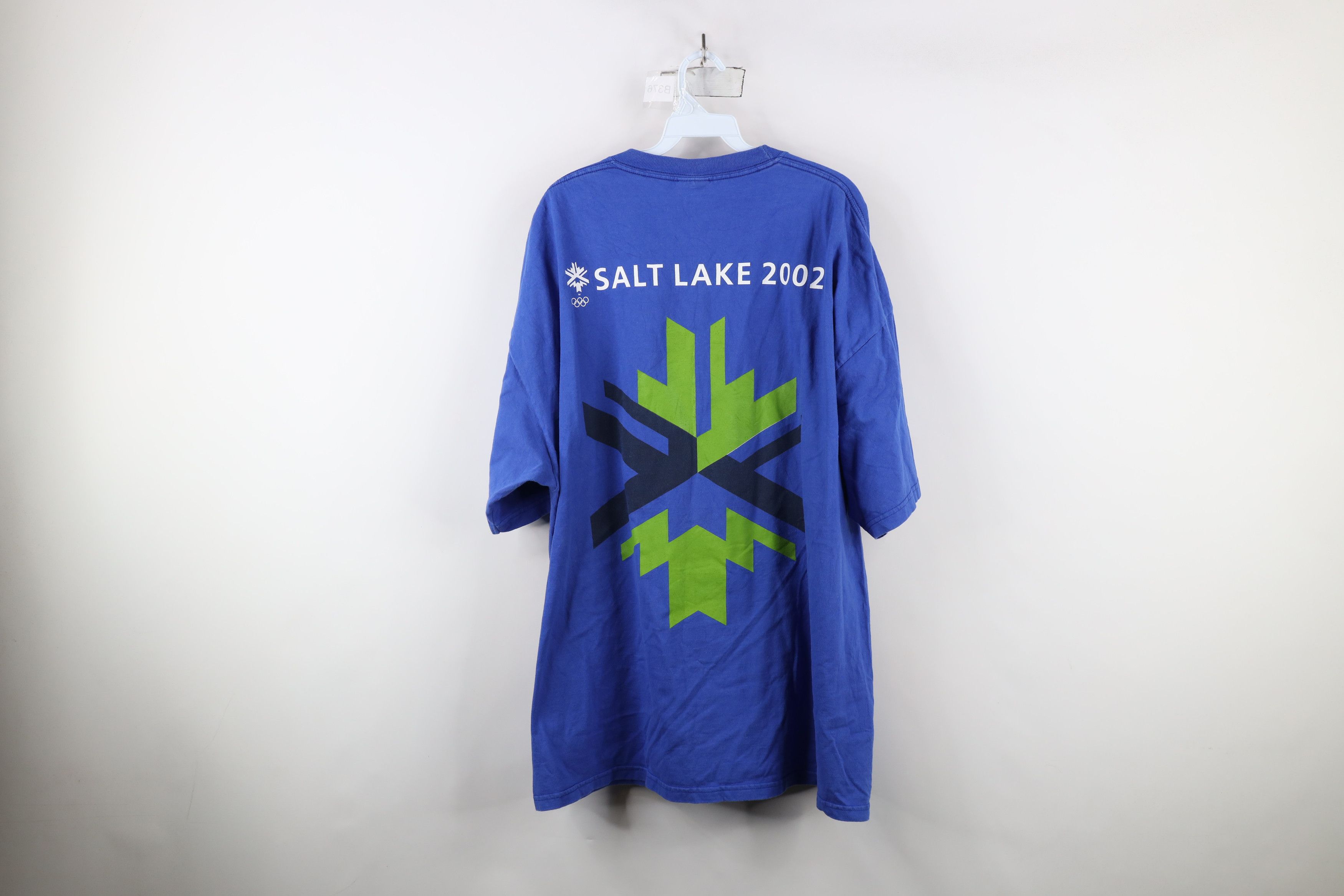 Vintage Vintage Y2K 2002 Winter Olympics Salt Lake City T-Shirt Blue Size US XXL / EU 58 / 5 - 12 Thumbnail