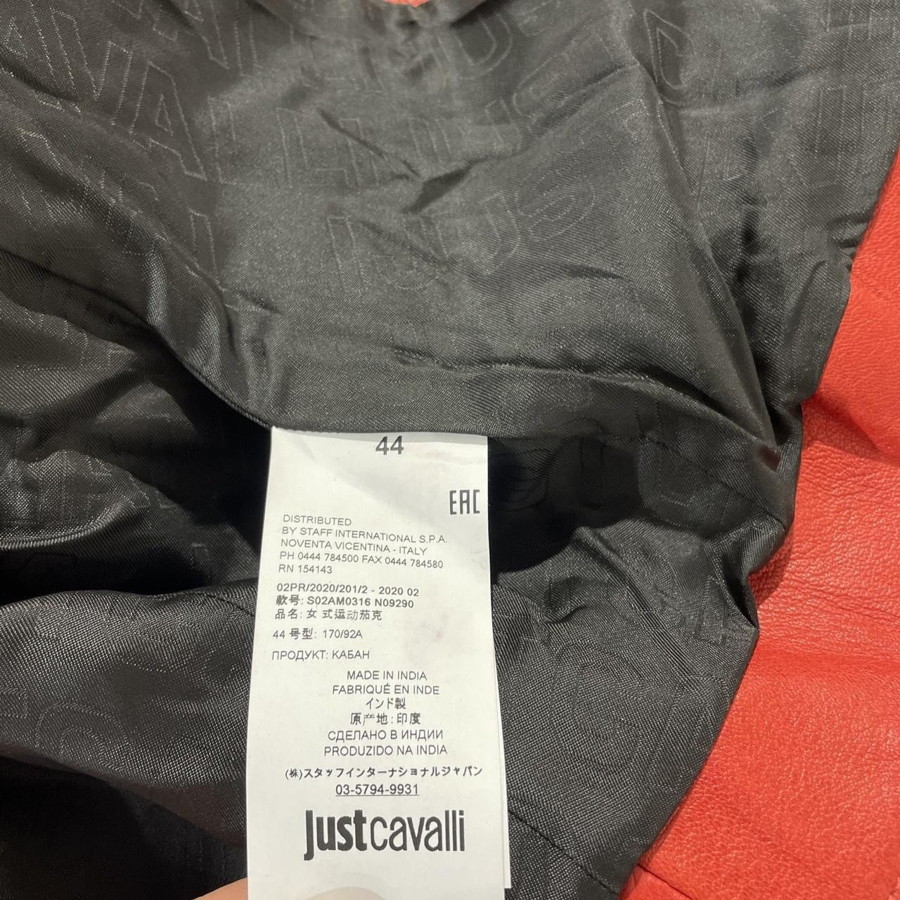 Just Cavalli JUST CAVALLI genuine leather red motorcycle jacket Size M / US 6-8 / IT 42-44 - 6 Thumbnail