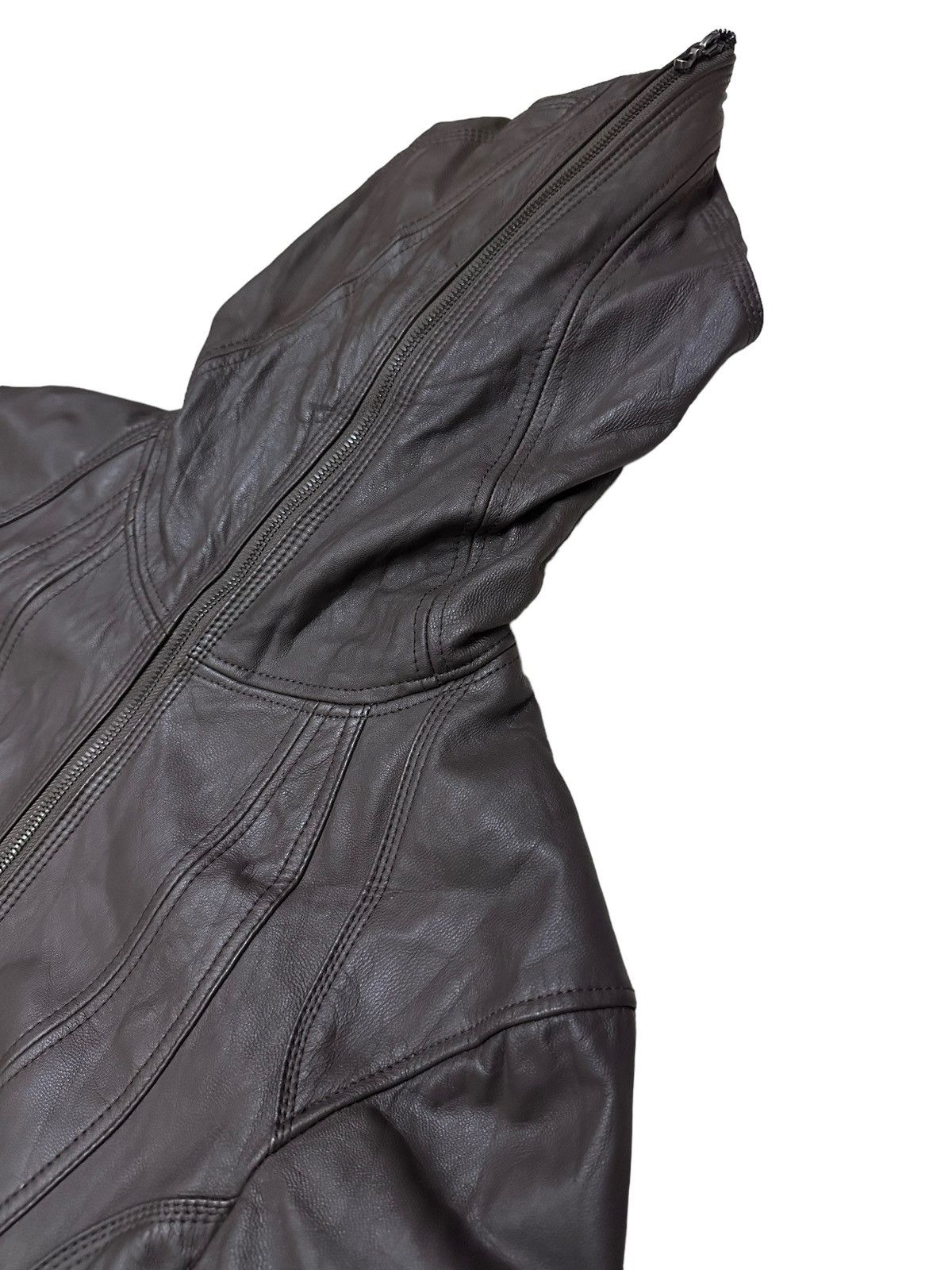 GOA RARE ‼️ Goa Archive Goat Leather Full Zipper Hooded Jacket Size US S / EU 44-46 / 1 - 4 Thumbnail