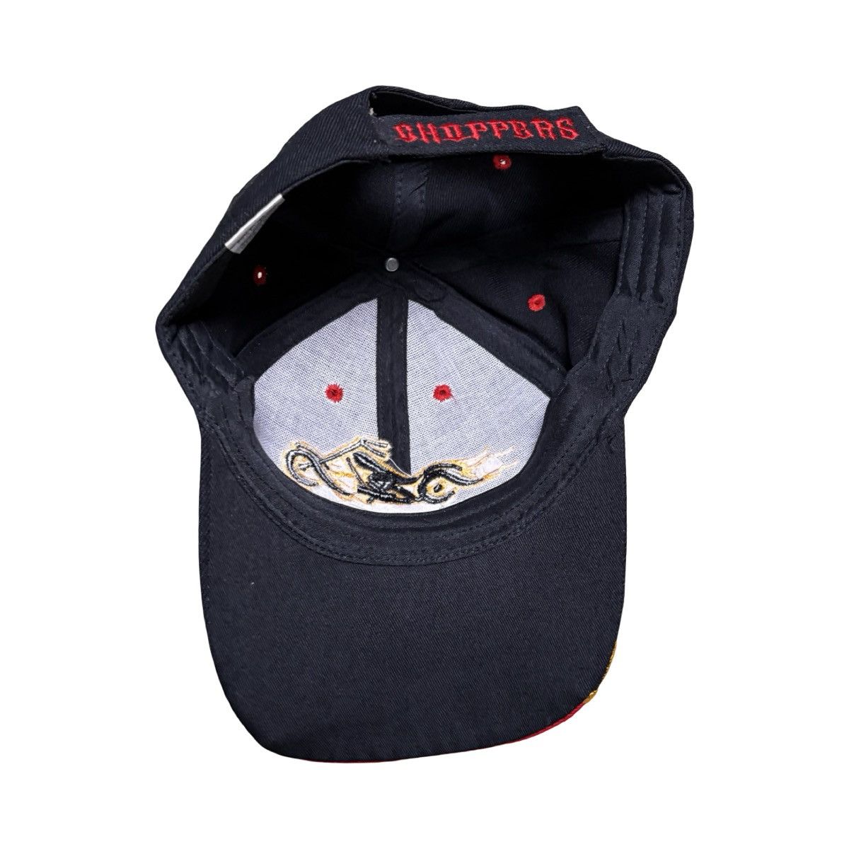 Other Choppers Flames Baseball Style Hat Yellow Red Motorcycle Size ONE SIZE - 6 Thumbnail