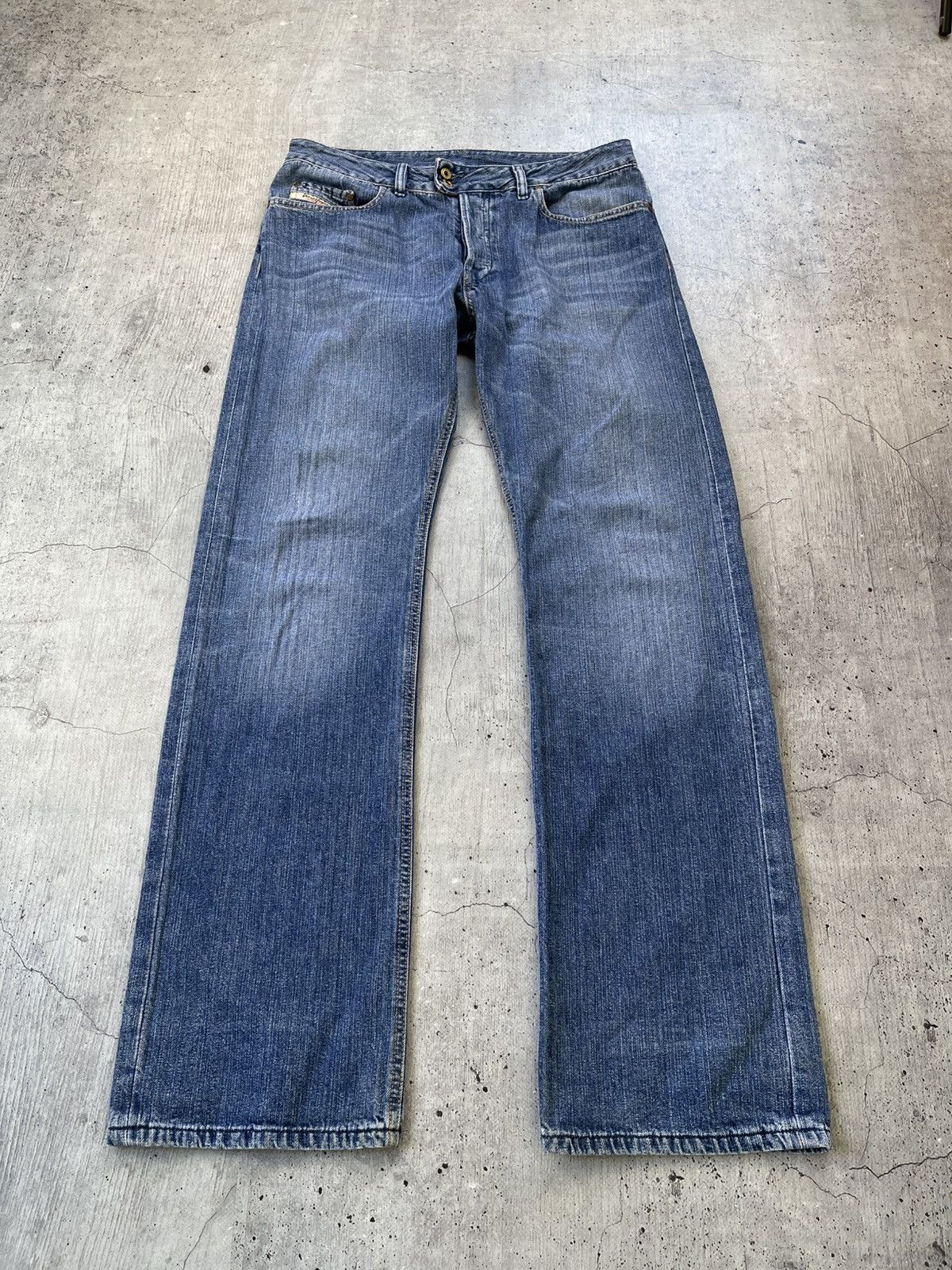 Diesel Vintage Diesel Jeans Distressed Faded Flared Wide Baggy Y2K Size US 33 - 6 Thumbnail