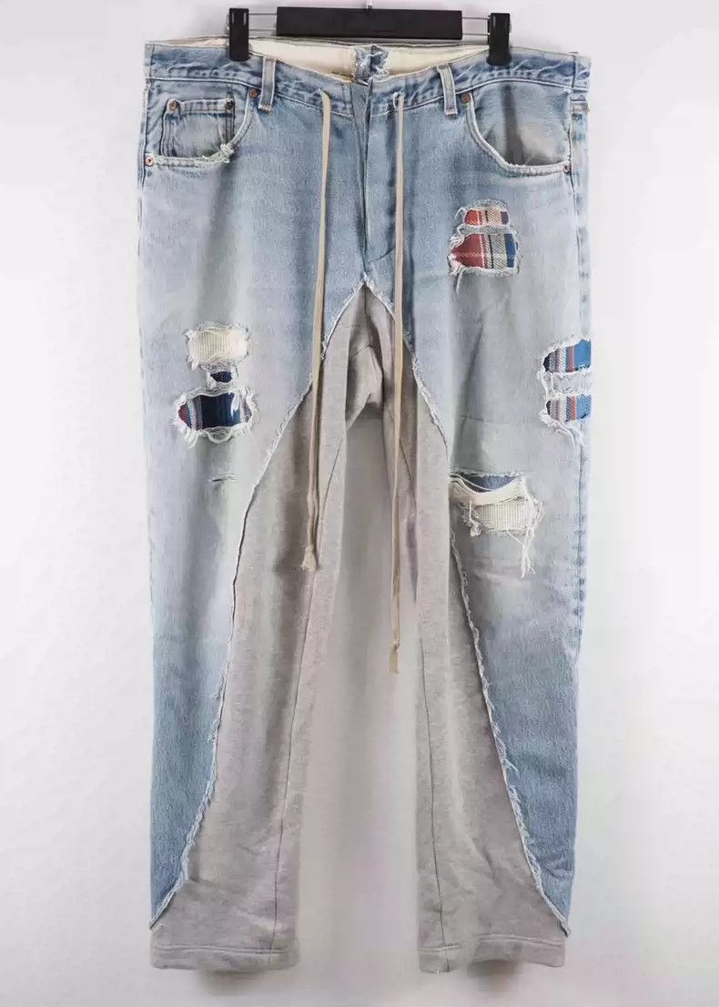 Greg Lauren Greg Lauren Spliced jeans Size US 36 / EU 52 - 1 Thumbnail