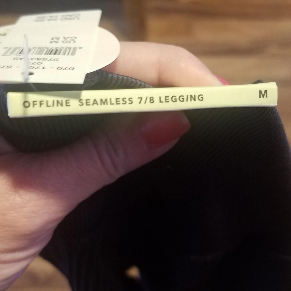 Designer NWT Aerie Offline Seamless 7/8 Leggings Size Medium Size 32" / US 10 / IT 46 - 3 Thumbnail