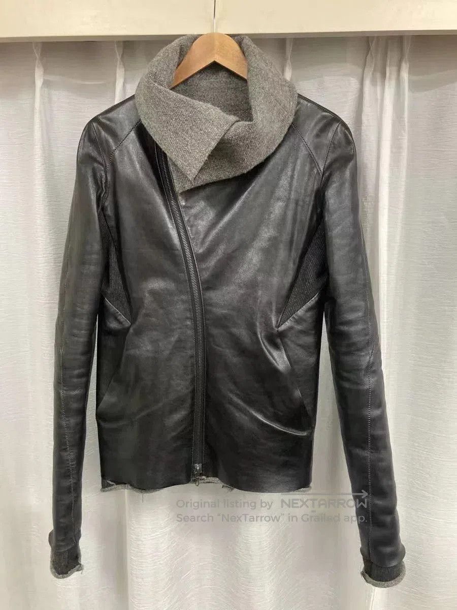 S/STERE Dark Pioneer High Collar Leather Jacket. Size US M / EU 48-50 / 2 - 8 Thumbnail