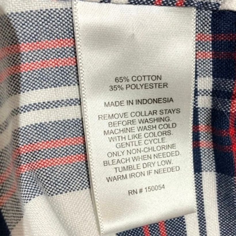 Vintage Thomas Payne London Navy White Plaid Long Sleeve Button Down Shirt Men L Size Size US L / EU 52-54 / 3 - 5 Thumbnail