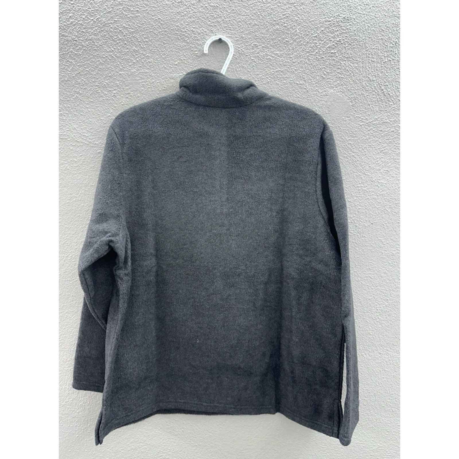 Vintage Anthony Richards Womens Pullover Size Petite XL Gray Long Sleeve Henley Fleece Shirt Womens Regular Polyester T-Shirt Size XL / US 12-14 / IT 48-50 - 6 Thumbnail