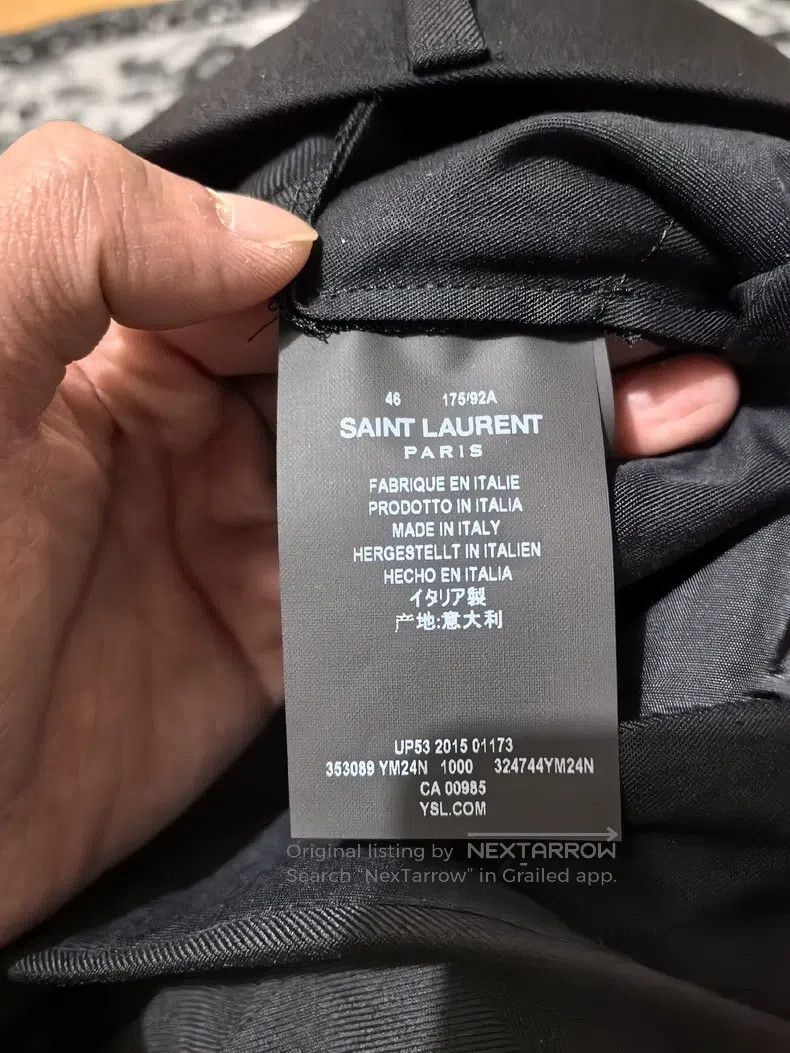 Saint Laurent Paris Saint Laurent Paris Men's Business Suit with Shoulder Pads Size US S / EU 44-46 / 1 - 8 Thumbnail