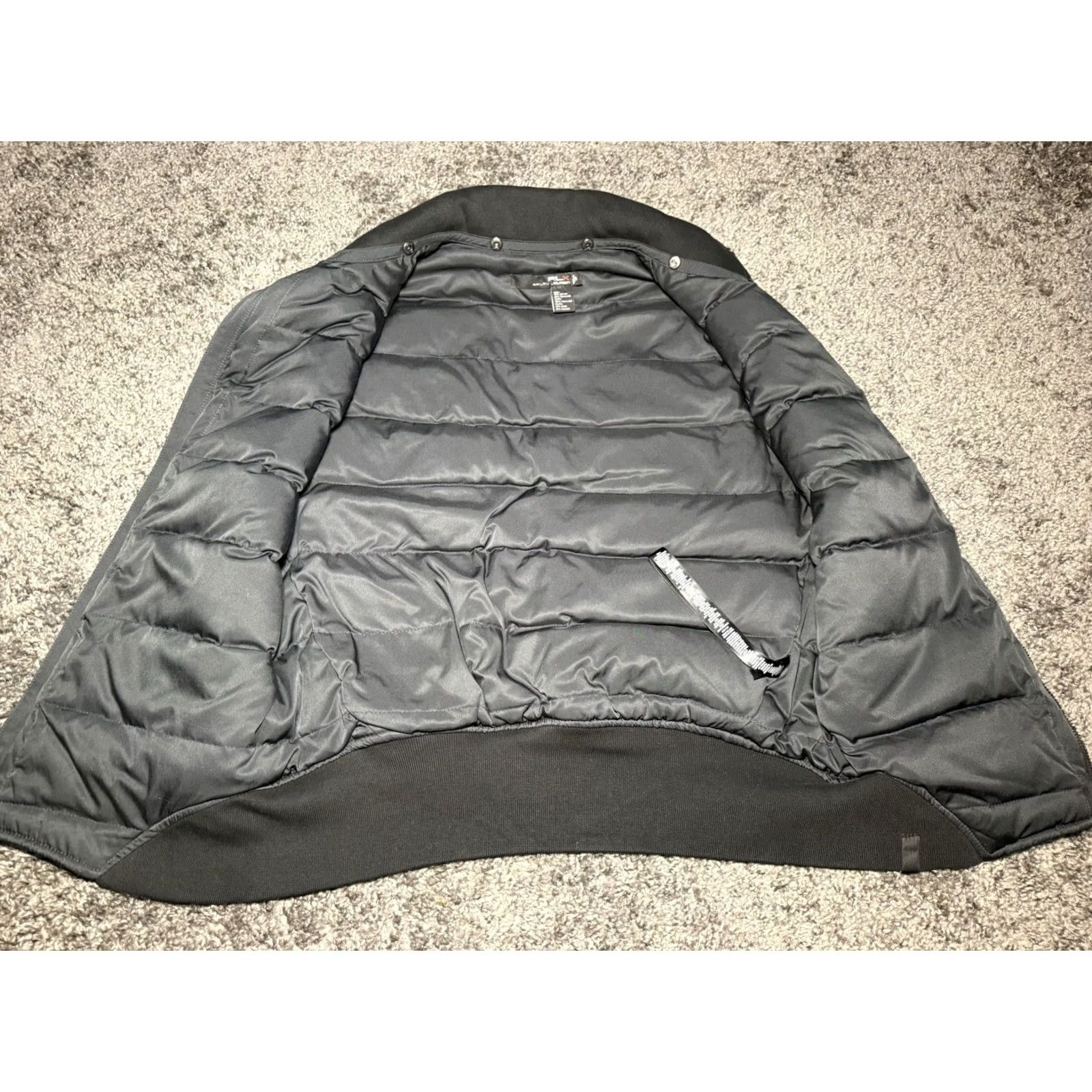 RLX Ralph Lauren RLX Ralph Lauren Polo Men’s Small Black Down Filled Knit Puffer Golf Vest Size US S / EU 44-46 / 1 - 6 Thumbnail
