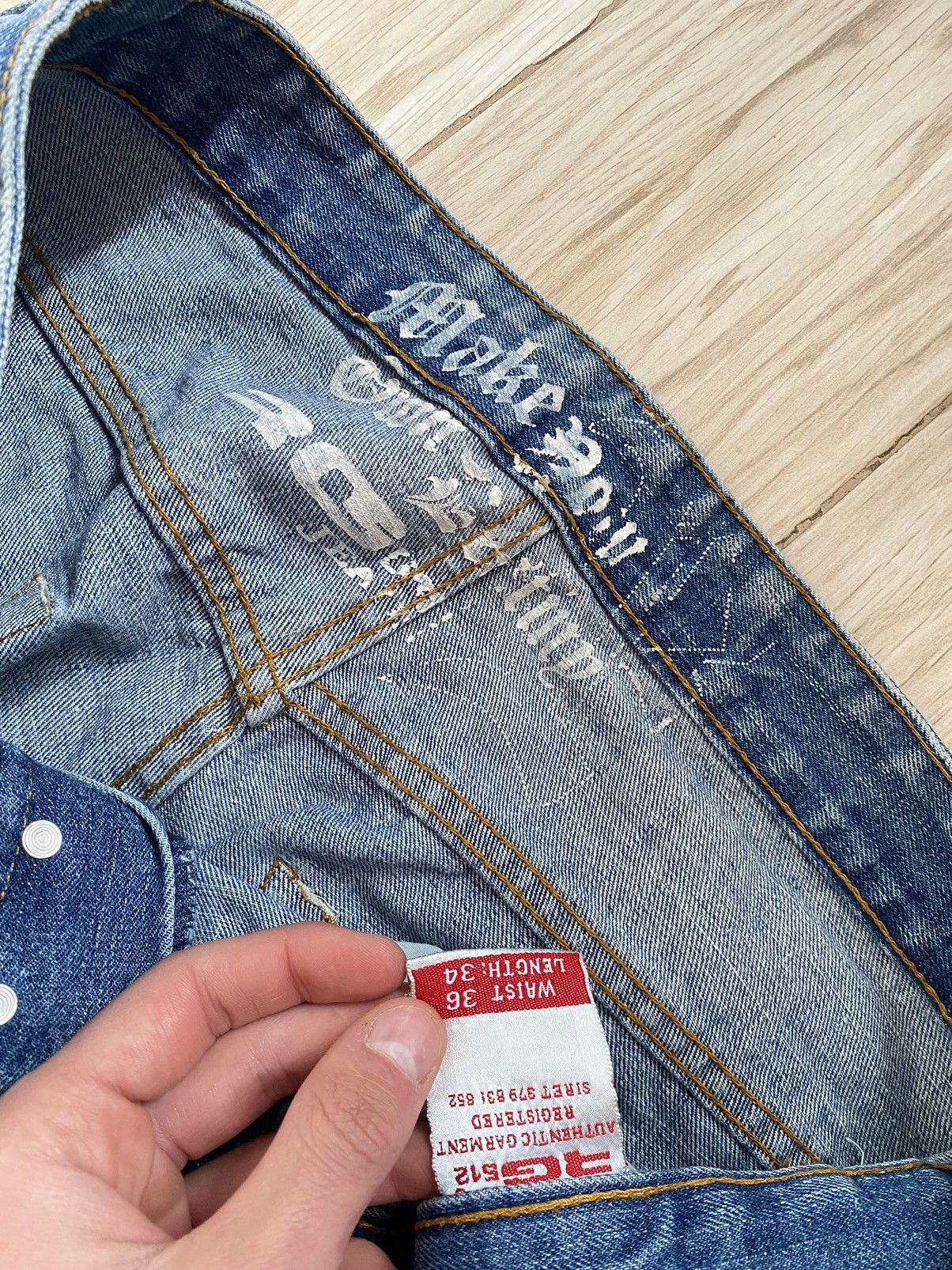 Japanese Brand Avant Garde Custom Wide Leg Jeans Size US 36 / EU 52 - 4 Thumbnail