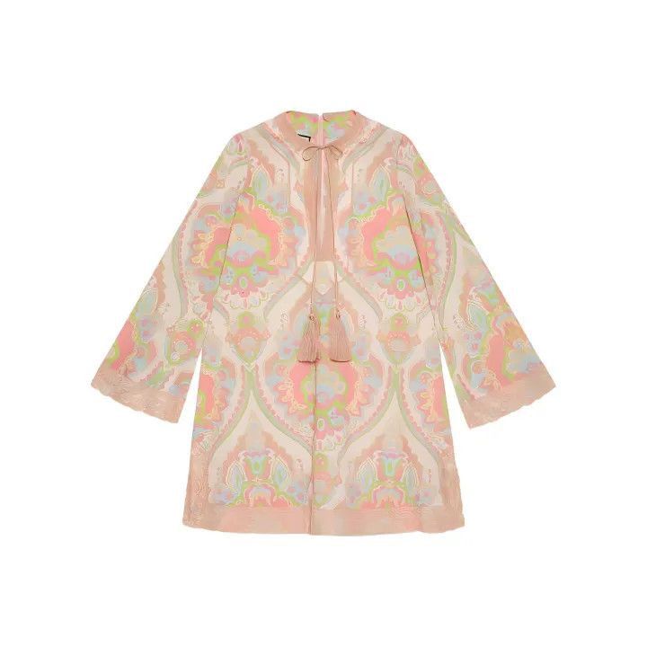 Gucci Gucci SS22 Silk Printed Long Sleeve Dress-2507 Size M / US 6-8 / IT 42-44 - 7 Thumbnail
