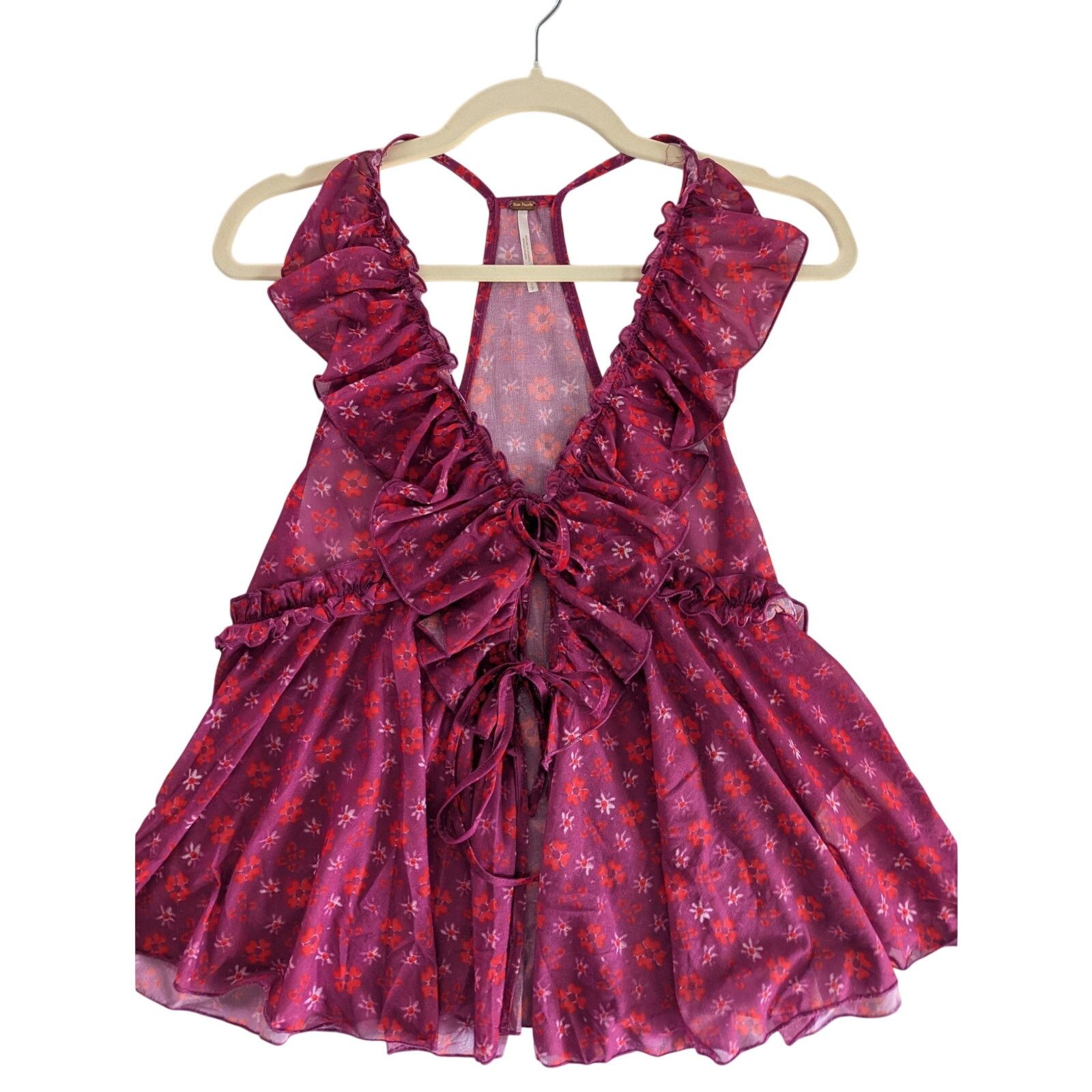 Free People Free People Floral Halter Top - Sz S Size S / US 4 / IT 40 - 2 Thumbnail