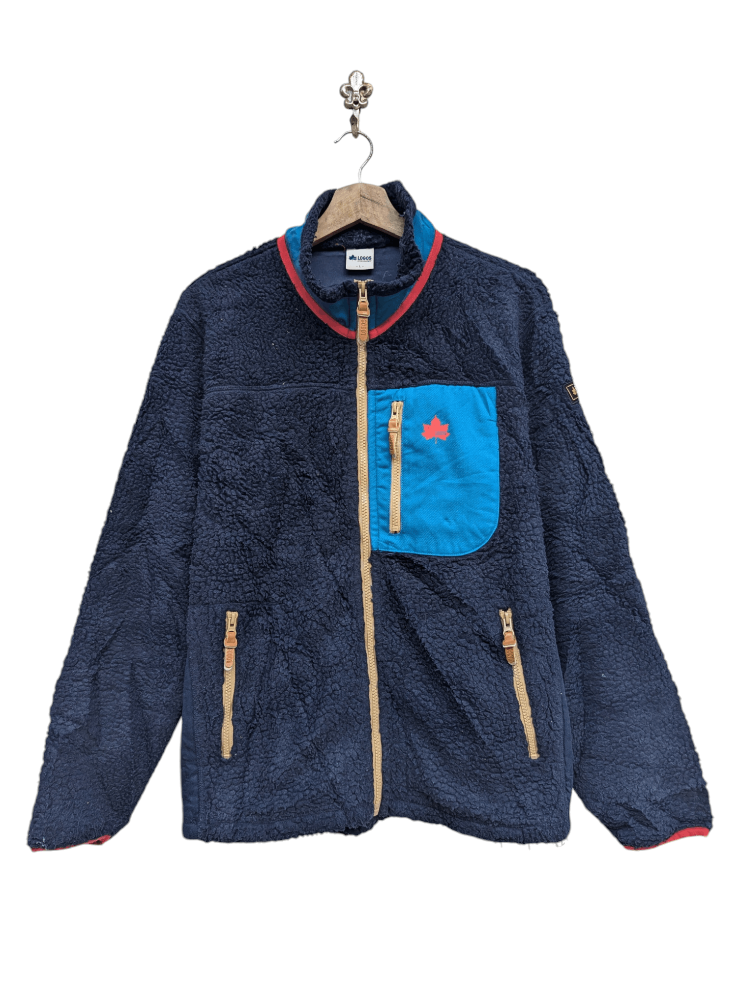 Japanese Brand LOGOS CANNABIS OUTING EQUIPMENT SHERPA SWEATER Size US L / EU 52-54 / 3 - 1 Thumbnail