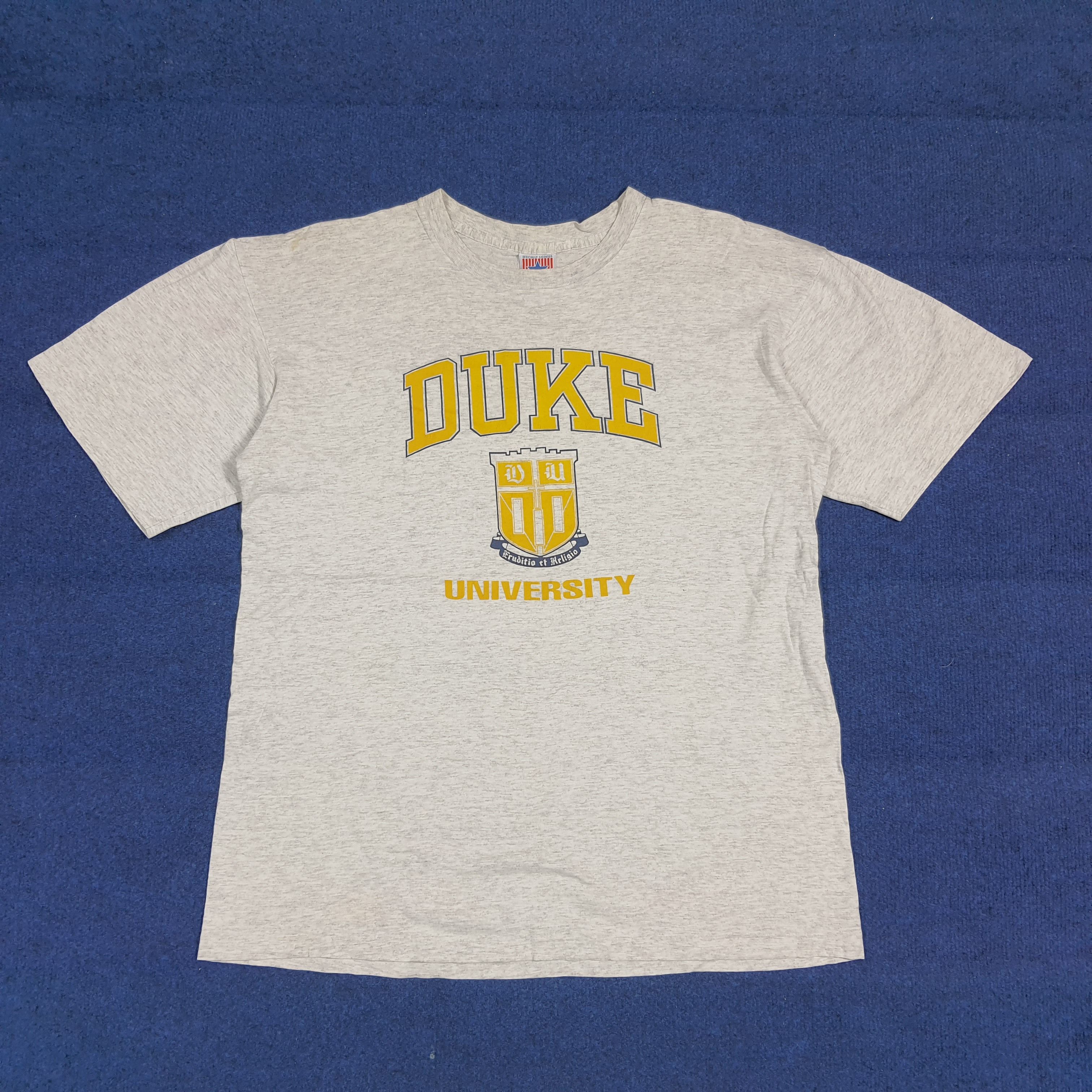 Vintage Vintage 90s Duke University USA Single Stitch Tshirt C285N10 Size US L / EU 52-54 / 3 - 1 Thumbnail