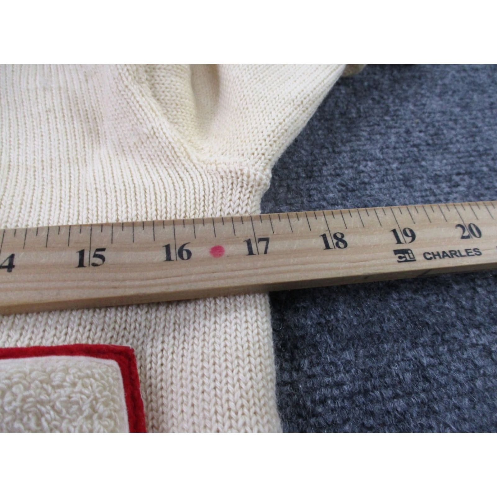 Vintage VINTAGE Beard's Cardigan Sweater Mens S Yellow 60s Patch Knit V-Neck Long Sleeve Button Thermal Distressed Patches Size US S / EU 44-46 / 1 - 5 Thumbnail
