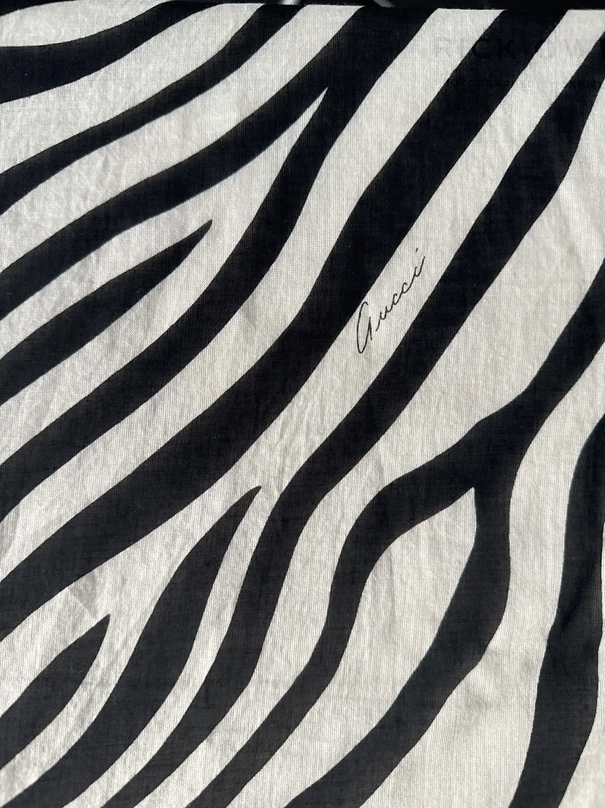 Gucci by Tom Ford S/S 1996 Zebra Print Sheer Blouse
