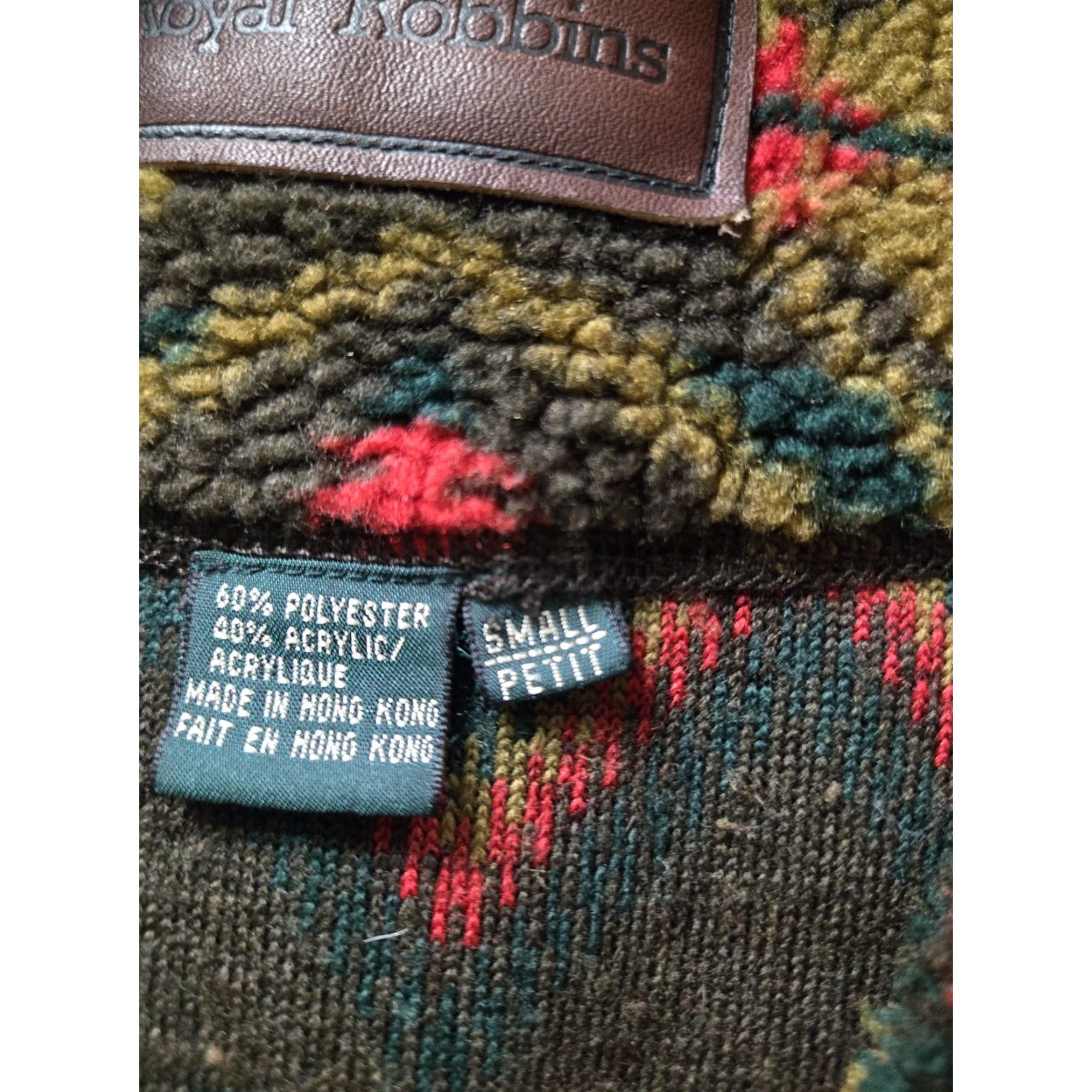 Royal Robbins VINTAGE Royal Robbins Vest Shirt Womens Small Green Aztec Southwest Full Zip Size S / US 4 / IT 40 - 5 Thumbnail