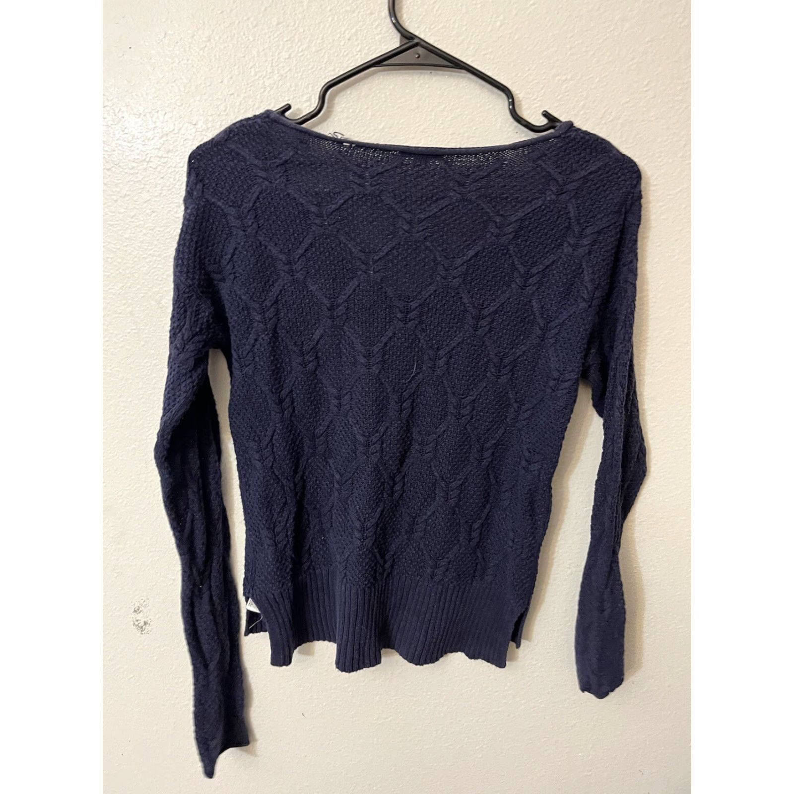 Gap Gap Navy Blue Cable Knit V Neck Pullover Sweater Casual Wear Women's Size XS Size XS / US 0-2 / IT 36-38 - 3 Thumbnail