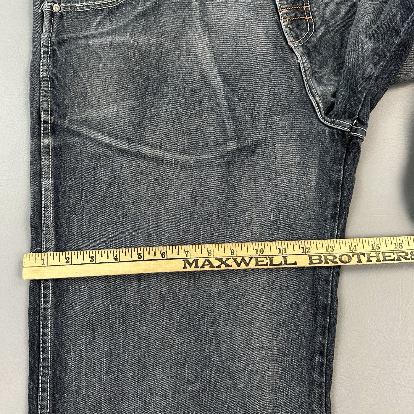 Vintage Vintage PJ Mark Jeans Mens 38x32 Blue Wide Leg Baggy Hip Hop Streetwear Y2K Jeans Mens 38 Blue Wide-Leg 90s Hip Hop Retro Punk Logo Size US 38 / EU 54 - 6 Thumbnail