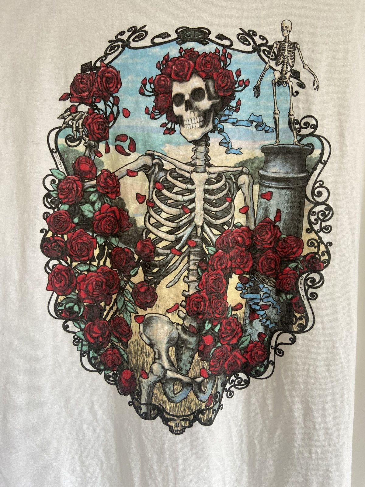 Band Tees × Vintage Vintage Y2K Grateful Dead Ringer Tshirt Size US XL / EU 56 / 4 - 2 Thumbnail