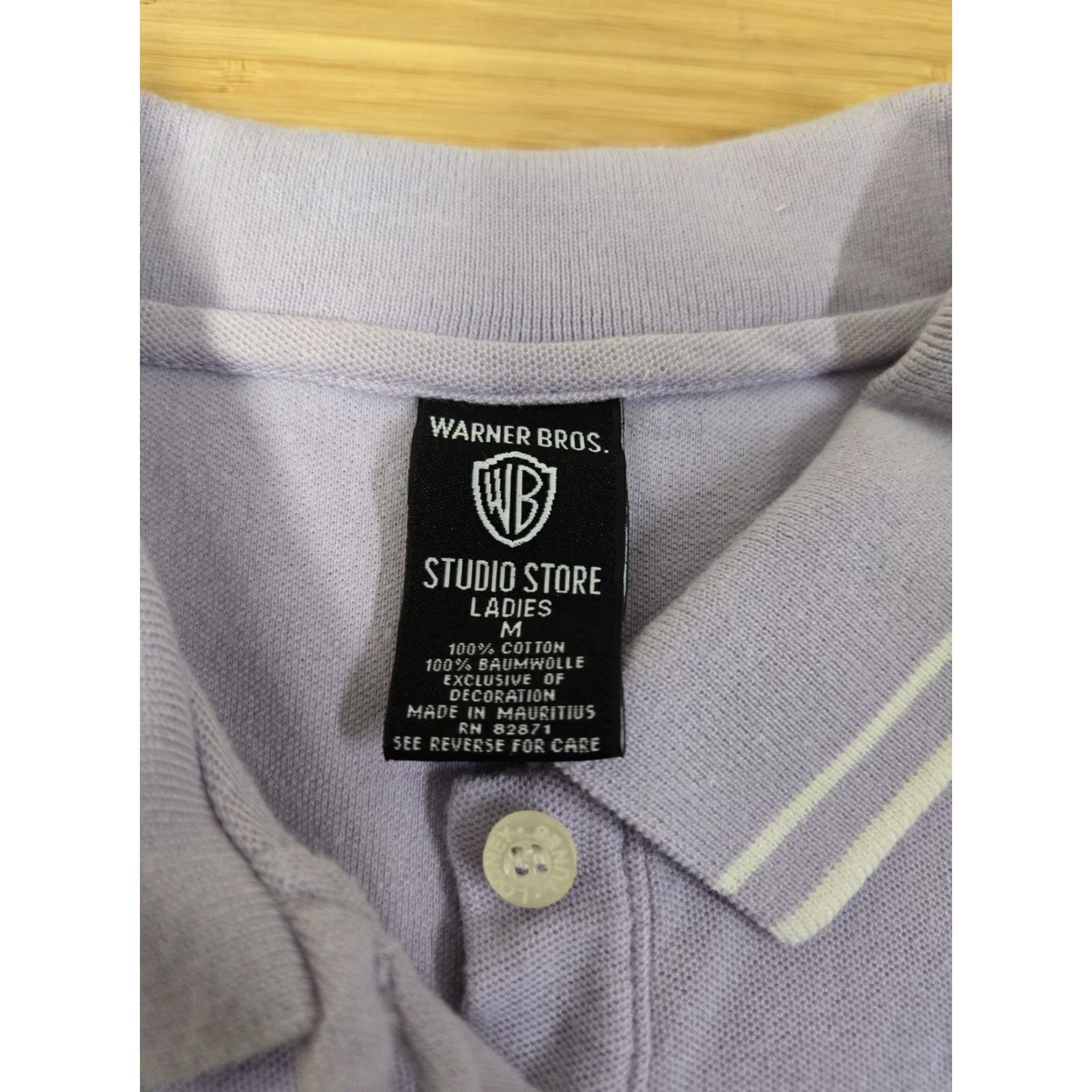 Vintage VINTAGE Warner Bros Polo Shirt Womens Medium Purple Sylvester Tweety Golf Cartoon 90s Shirt Size M / US 6-8 / IT 42-44 - 3 Thumbnail