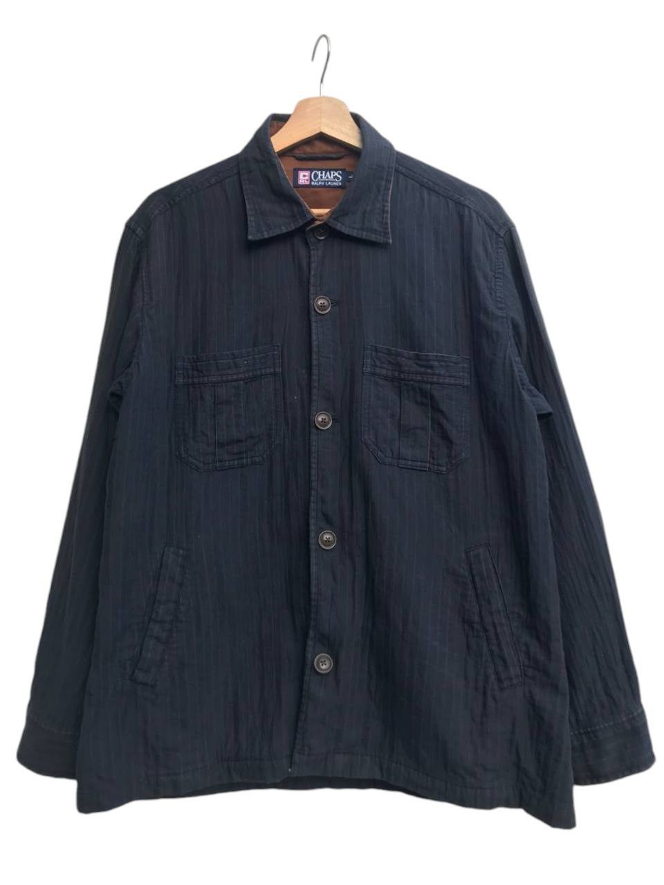 Chaps Ralph Lauren Vintage Chaps Ralph Lauren Stripes Shirt Jacket Size US L / EU 52-54 / 3 - 1 Thumbnail
