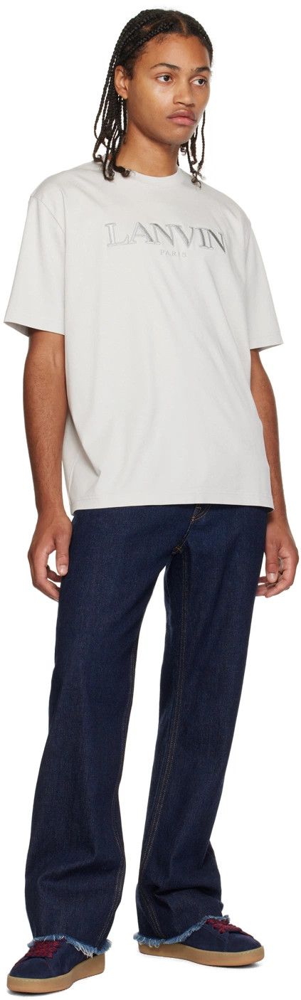 Lanvin o1y0125 Jeans Pant in Navy Blue Size US 36 / EU 52 - 4 Thumbnail
