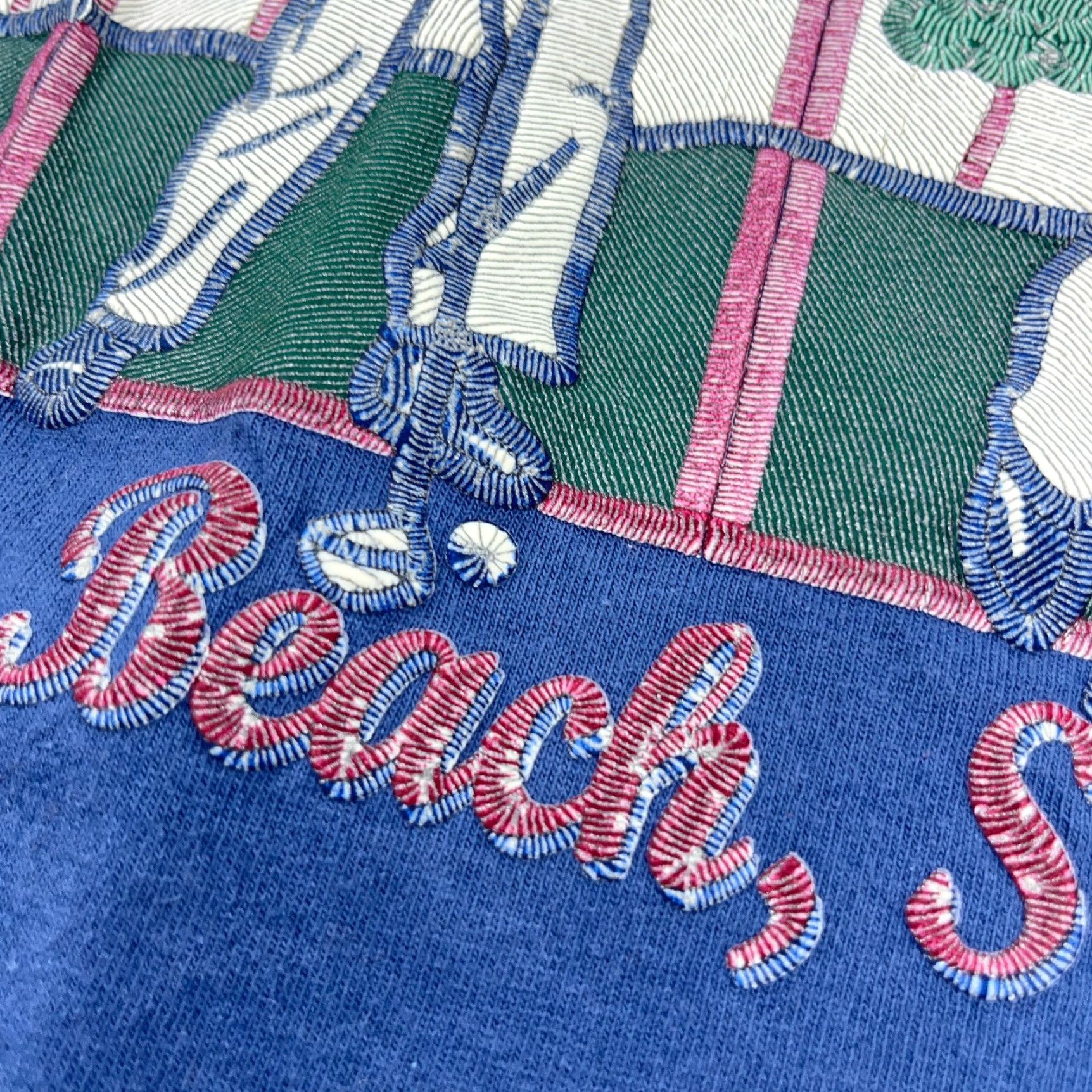 Fruit Of The Loom VINTAGE Fruit of the Loom Golf Shirt Men Medium Blue 90s Myrtle Beach Tee Puffy Short Sleeve Crew Neck Logo Shirt Mens Size US M / EU 48-50 / 2 - 4 Thumbnail
