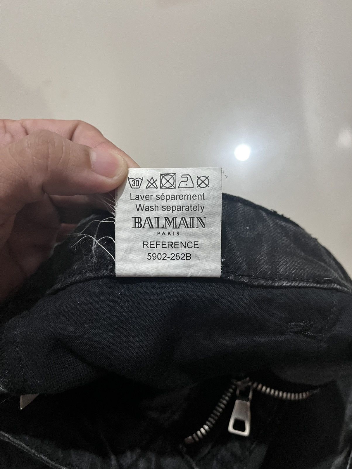 Balmain SS2011 BALMAIN BY DECARNIN SAFETY PIN ZIP BIKER JEANS Size US 30 / EU 46 - 8 Thumbnail