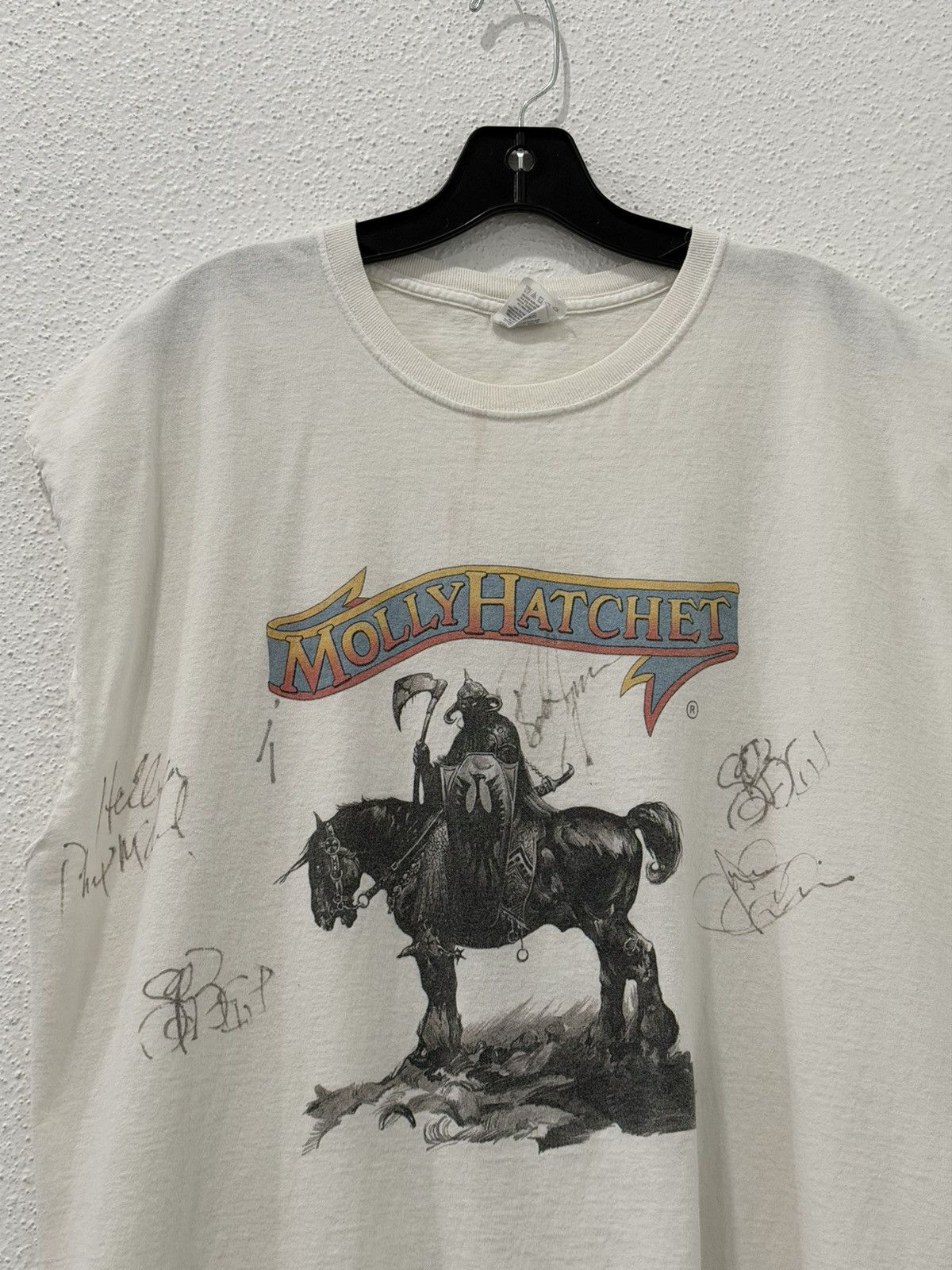 Band Tees Molly Hatchet Tour Concert Muscle T Signed Group Autographed Size US XL / EU 56 / 4 - 2 Thumbnail
