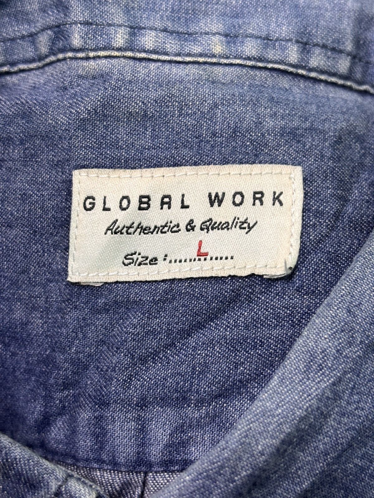 Global Work Global Work Denim Button Up Shirt Size US L / EU 52-54 / 3 - 15 Thumbnail