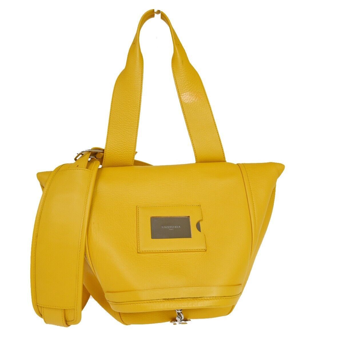 Balenciaga Yellow Leather Tote Bag (Pre-Owned) Size ONE SIZE - 1 Thumbnail