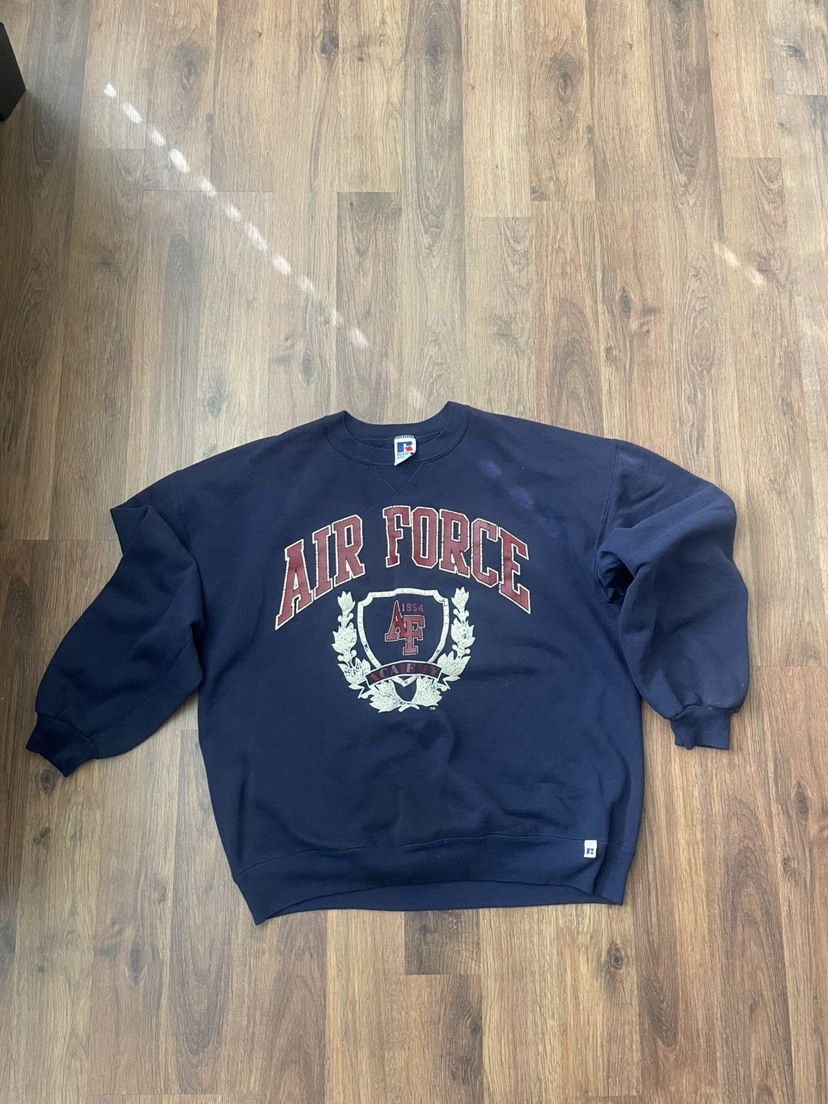 Russell Athletic VTG Air Force Crewneck Size US XL / EU 56 / 4 - 1 Thumbnail