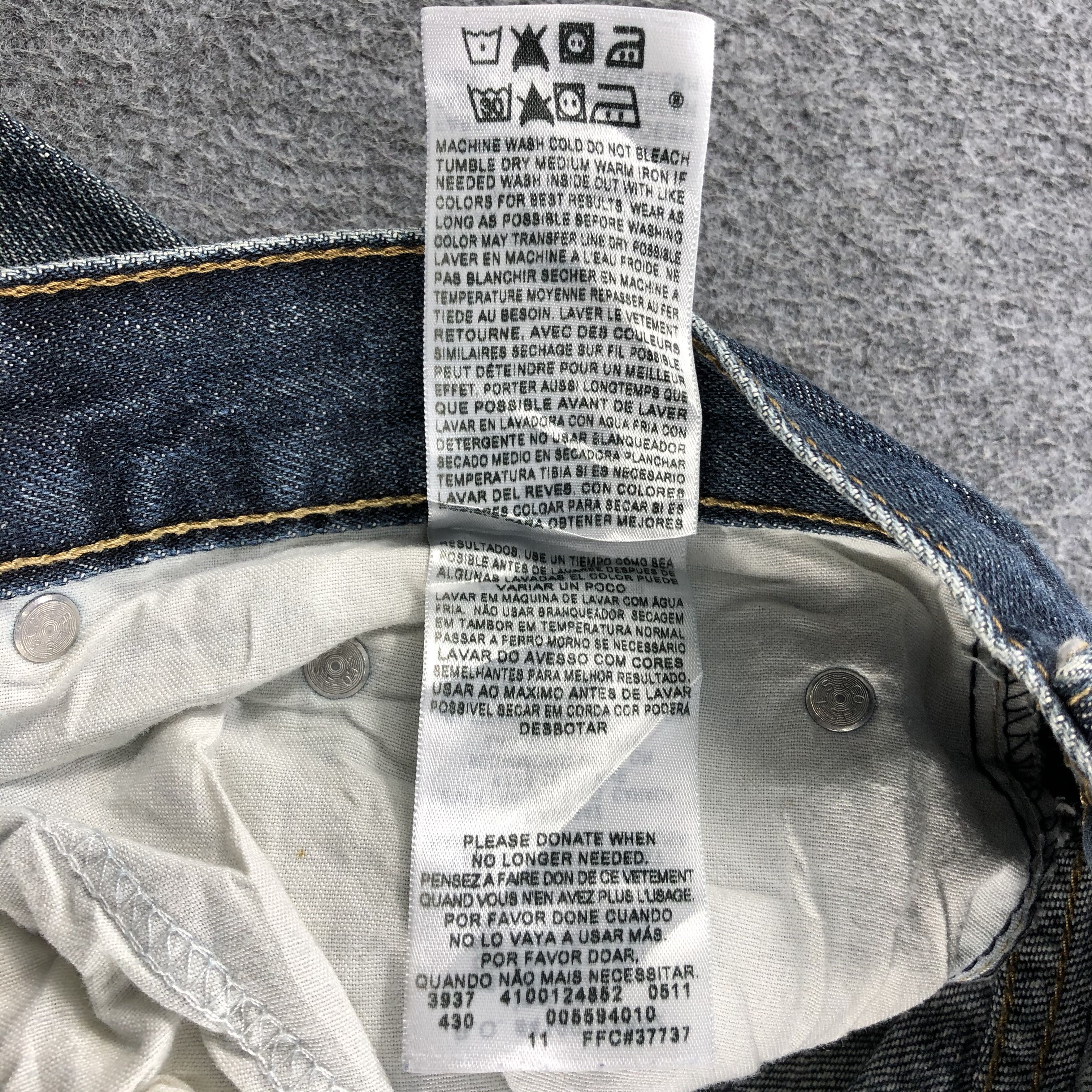 Levi's Vintage Blue Wash Levis 559 Jeans-J917 Size US 36 / EU 52 - 11 Thumbnail